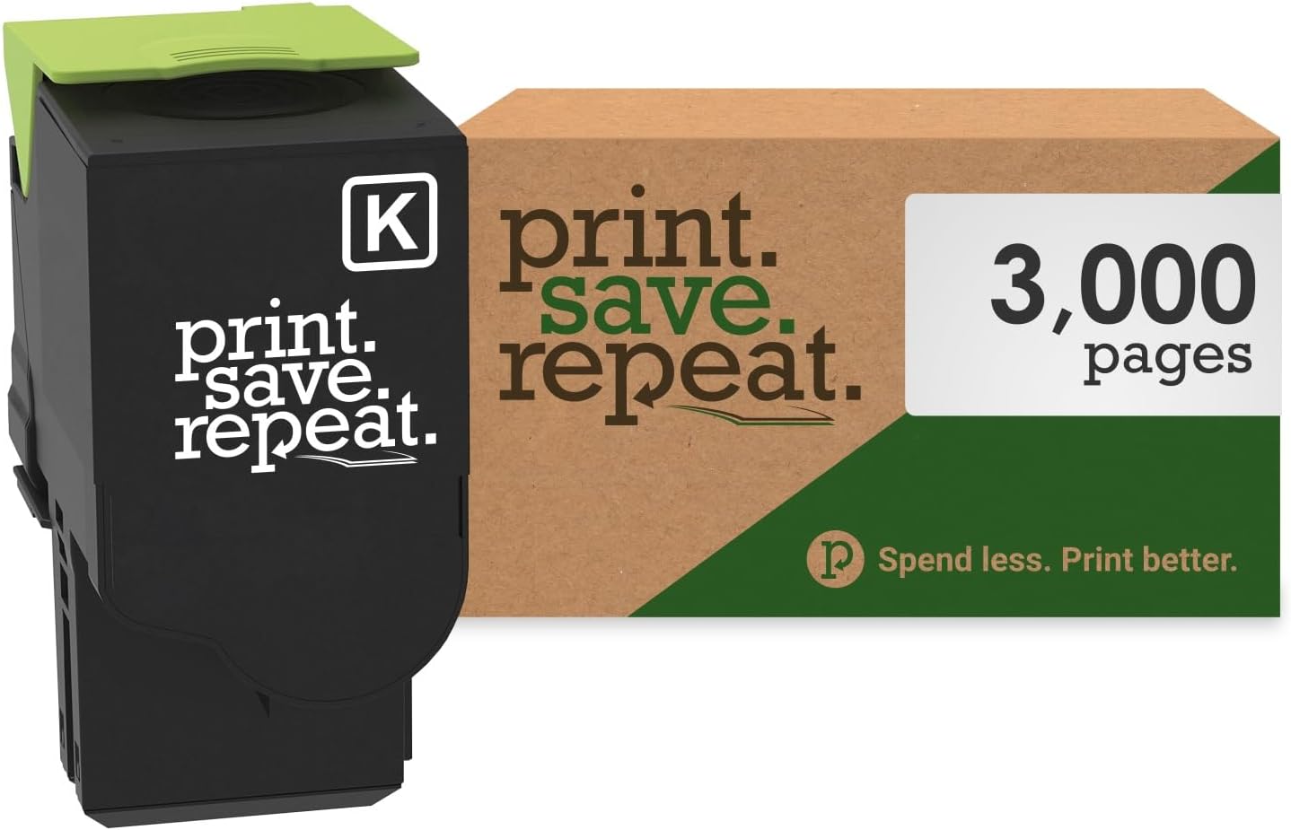 Print.Save.Repeat. Lexmark C231HK0 Black High Yield Toner Cartridge for C2325, C2425, C2535, MC2325, MC2425, MC2535, MC2640 Laser Printer [3,000 Pages]
