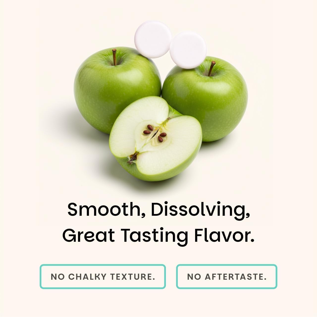 EZ Melts Dissolvable Vegan Vitamin D3 + K2 5,000 IU - Bone & Heart Health Support - Immune Function Support - No Artificial Flavors - Non-GMO - Green Apple - 90 Dissolvable Tablets (90 Servings) - Image 7