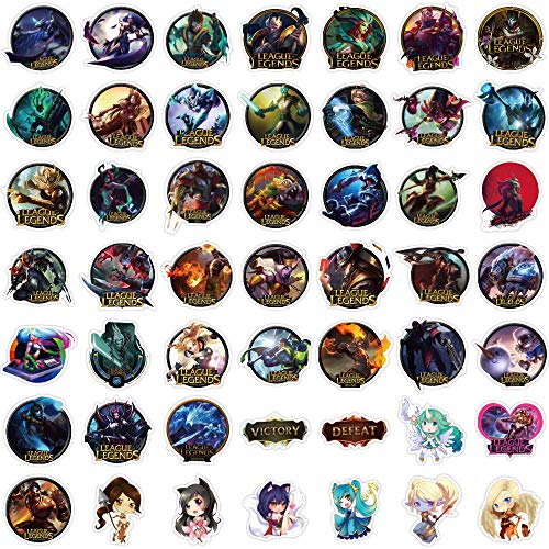 100pcs LeagueOf (Legends) Laptop Vinyl Stickers car Sticker for Snowboard Motorcycle Bicycle Phone Computer DIY Keyboard Car Window Bumper Wall Luggage Decal Graffiti Patches