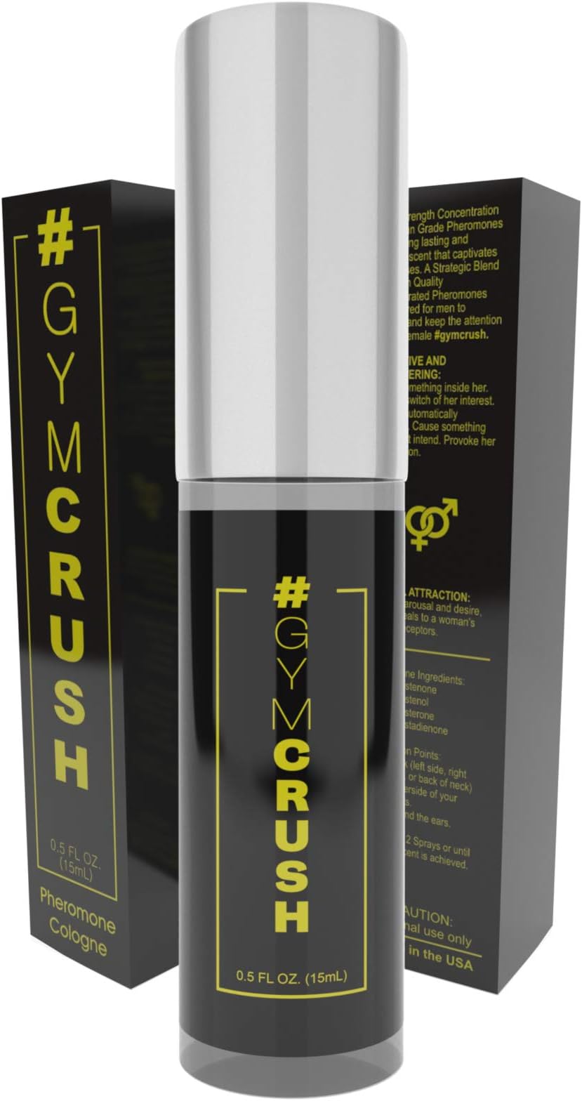 Gym Crush Pheromone Men's Cologne [Attract Women] - 4 HIGH DOSED Extra Strength Human Grade Pheromones Formula - Ultra Pure Concentrated Strategic Blend