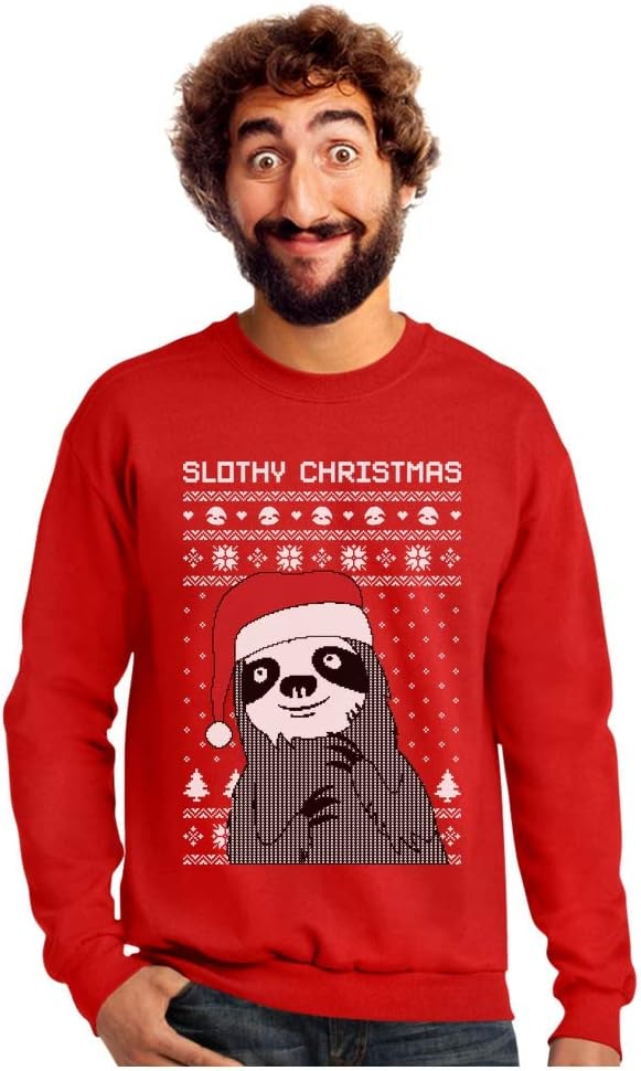 Tstars Pizza Ugly Christmas Sweater Funny Xmas Pizza Tree Sweatshirt