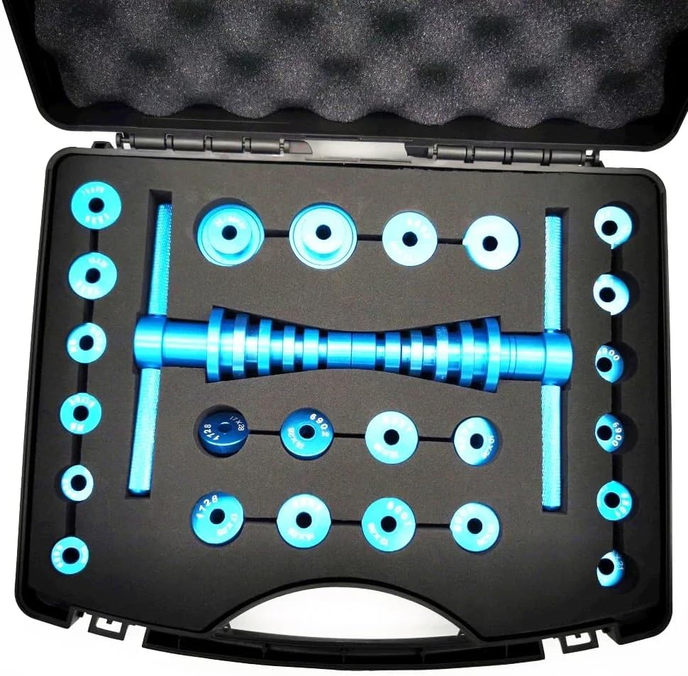 Cycle Bearing Press Set for Wheels/Hub Bearing Installation Bicycle Soft Tail Frame Turning Point Bearing Hub Assembly Tool, Normal, blue