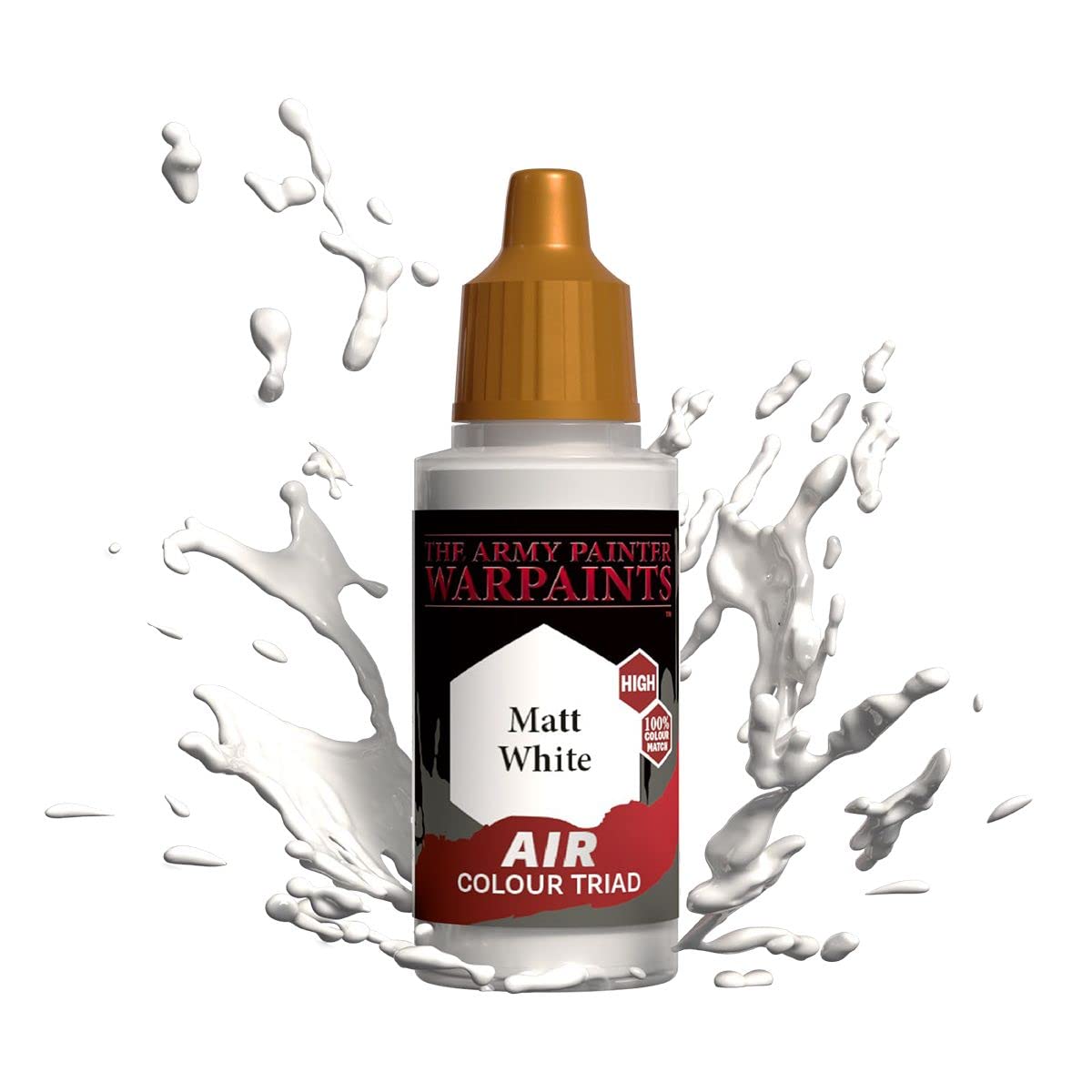 The Army Painter Warpaint Air Matt White - Acrylic Non -Toxic Heavily Pigmented Water Based Paint for Tabletop Roleplaying, Boardgames, and Wargames Miniature Model Painting
