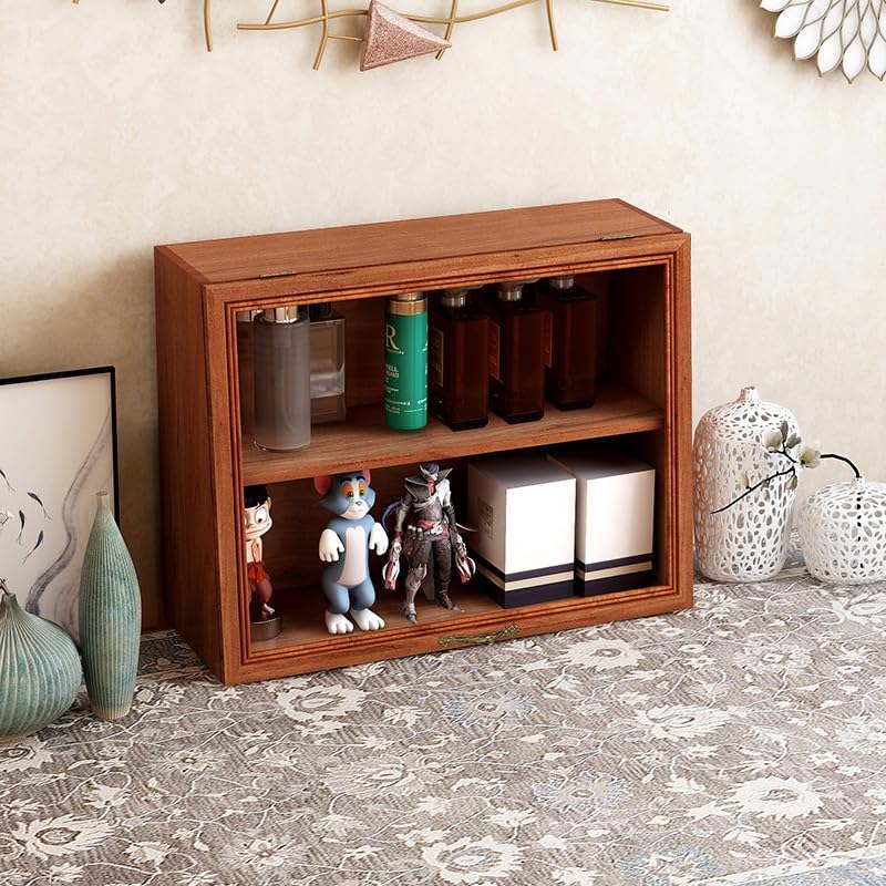 Amazon.co.jp: 木製 コレクションケース 卓上 小型 フナチュラル木目