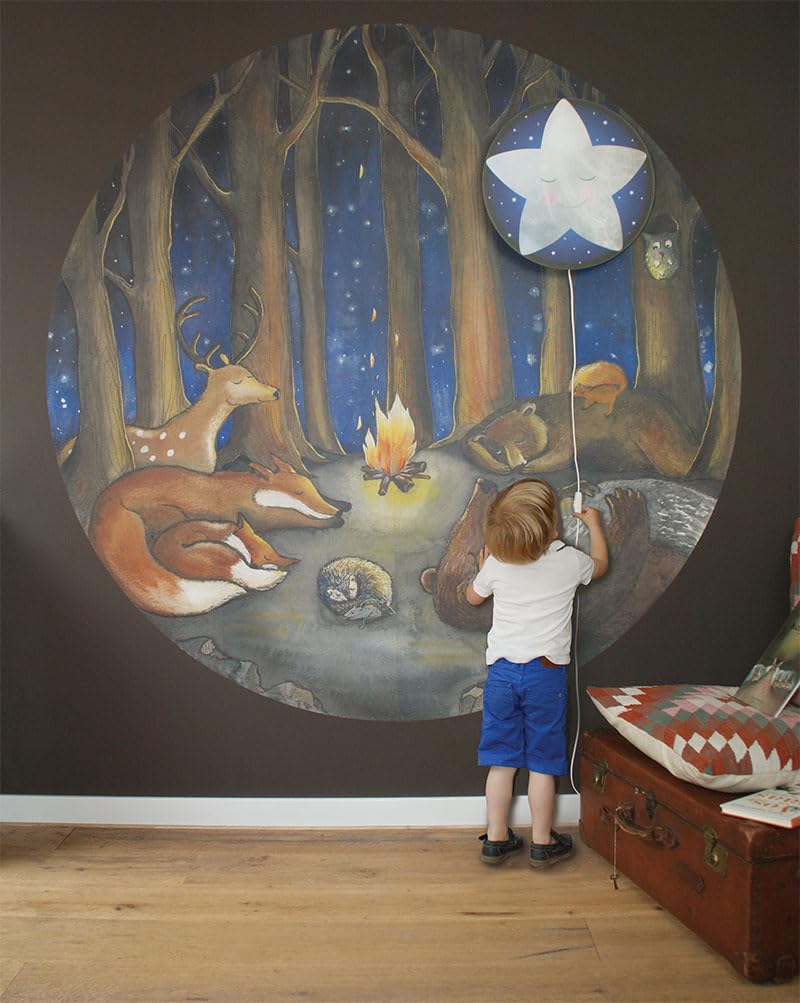 Wandlampe Kleiner Stern | Für Baby- & Kinderzimmer | Kinderzimmerdesign | Handgemalt & nachhaltig