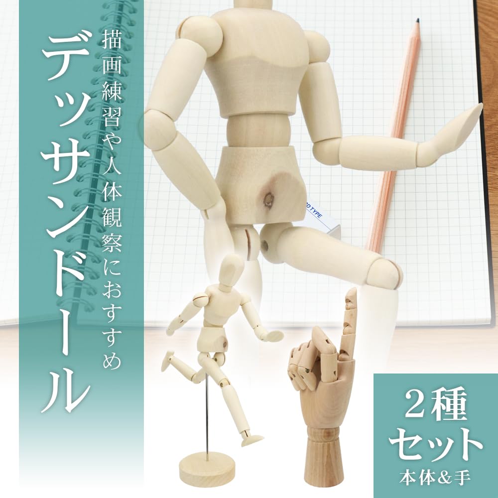 Amazon.co.jp: デッサンドール 描写 練習 関節 ポーズ 躍動感 リアル 