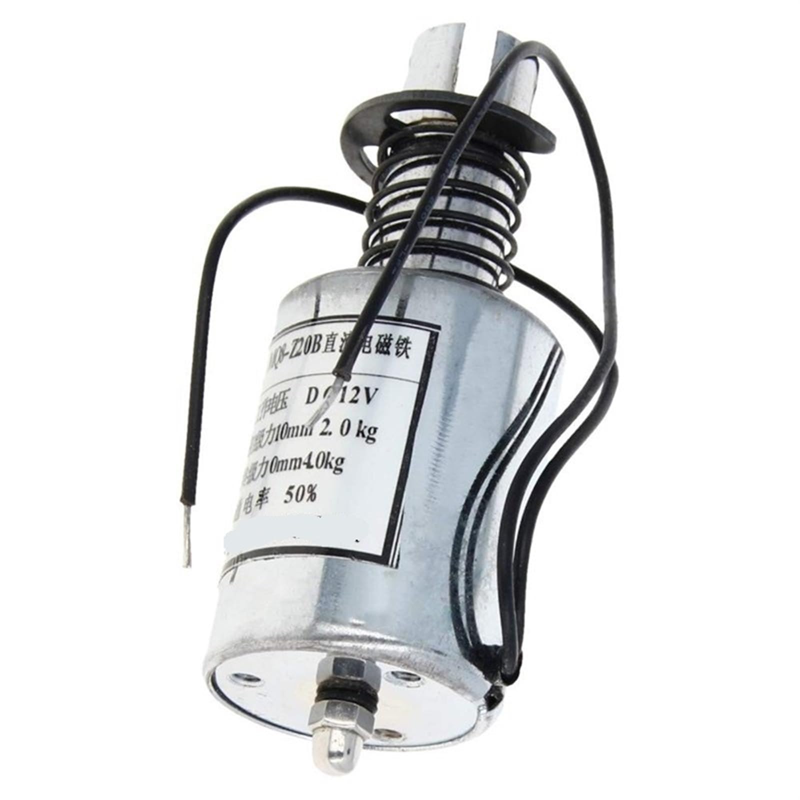 Électroaimant tubulaire à traction linéaire puissant de 4 kg pour un actionnement précis DC 24V
