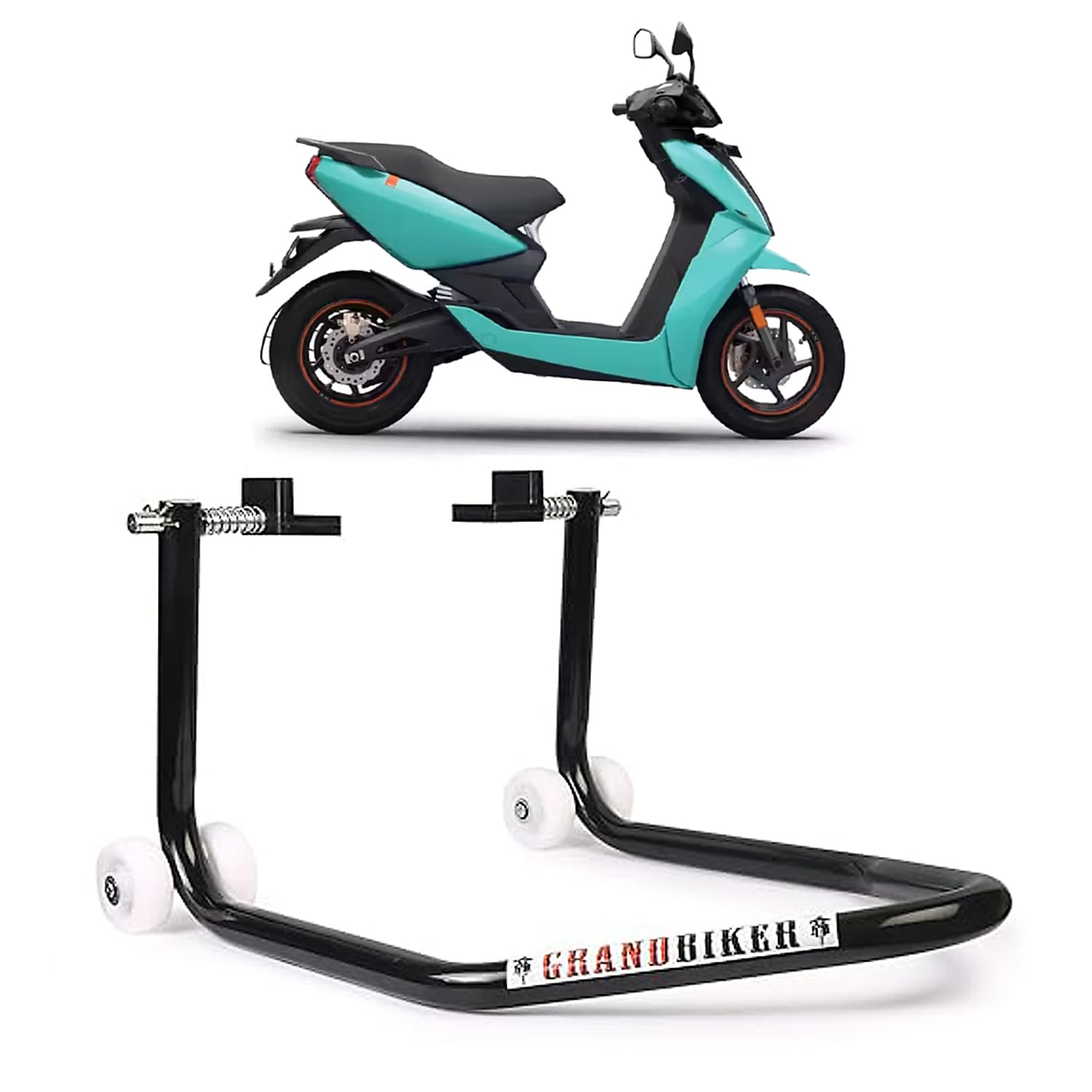 Grandbiker Rear Wheel Paddock Stand Extra Strong for Ather 450 (Black)-image-19