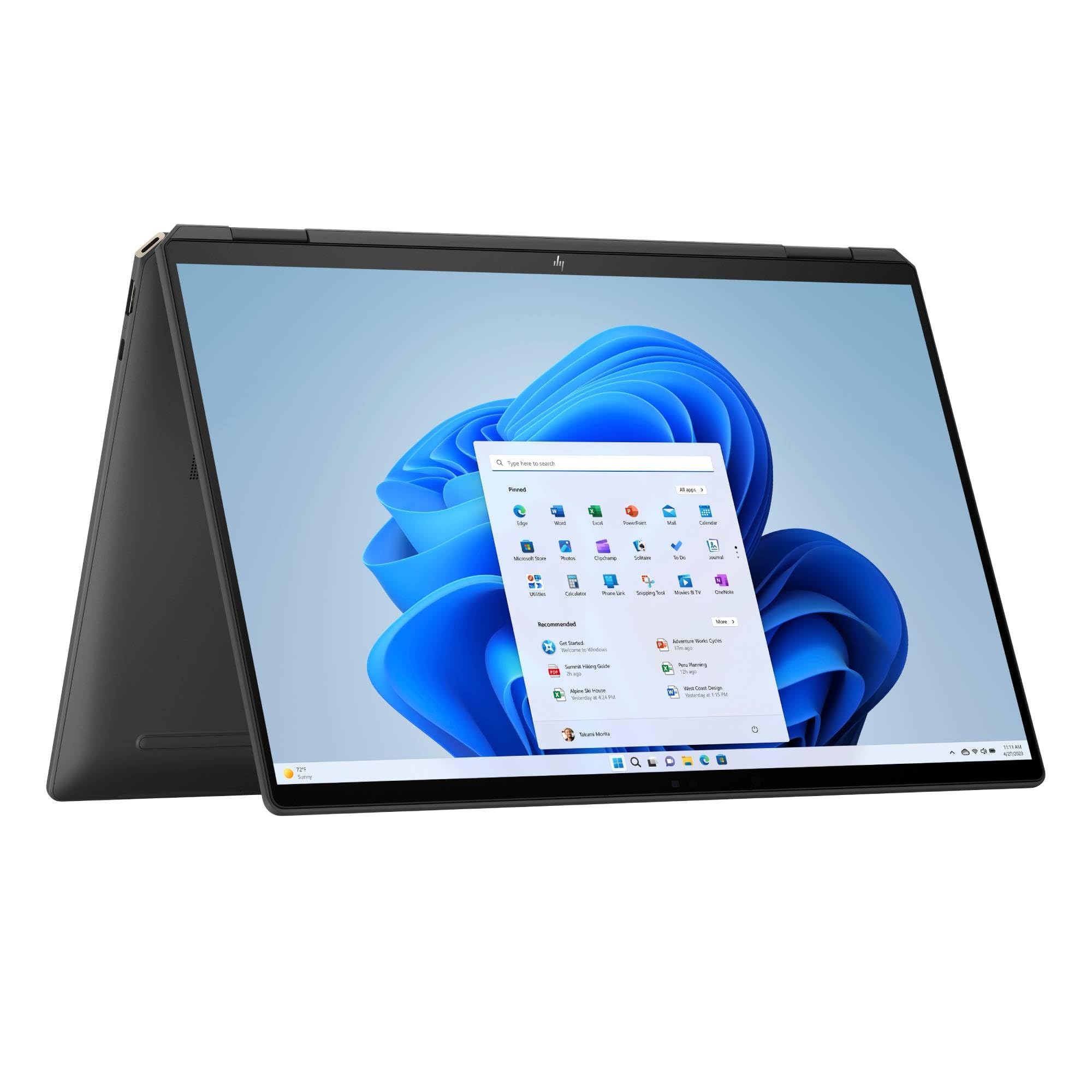HP Spectre x360 Ordinateur portable convertible 2 en 1 | Intel Core Ultra 7 155H avec IA intégrée | Écran tactile IPS WQXGA 16" | RAM 16 Go | SSD 1 To | Intel Arc Graphics | Win11 | Clé copilot QWERTZ
