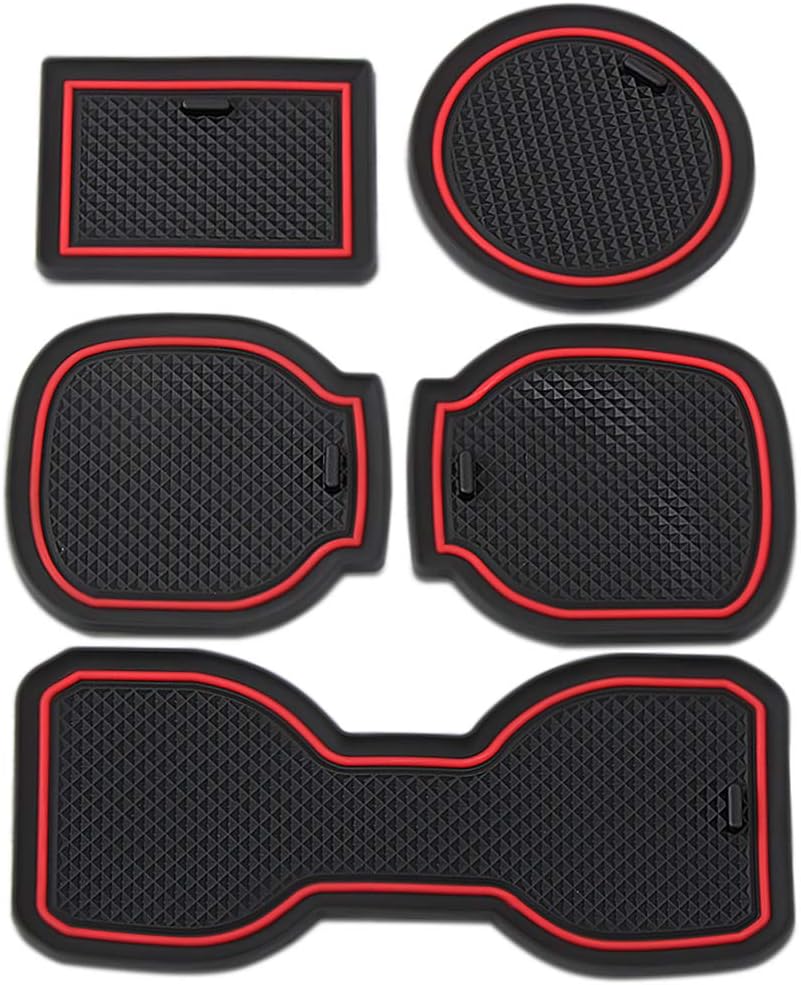 VCiiC Custom Fit Cup Holder and Door Liner Accessories for Toyota Tacoma 2016 2017 2018 2019