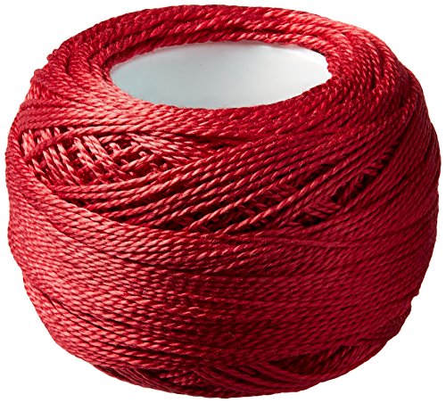 Hilo de algodón perlado DMC tamaño 8, color rosa oscuro, 95 yardas