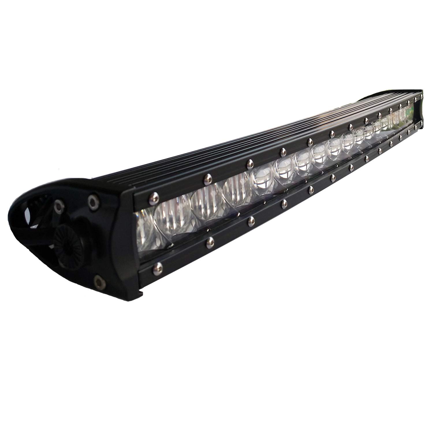 Curved Single Row Led Light Bar AngelMa 90W 20inch 21" 5D 5W Led Driving Working Offroad Light for Motorcycles Car 4WD UTV Truck Pickup 4x4 Vehicle 12 24V Automotive Wire Harness