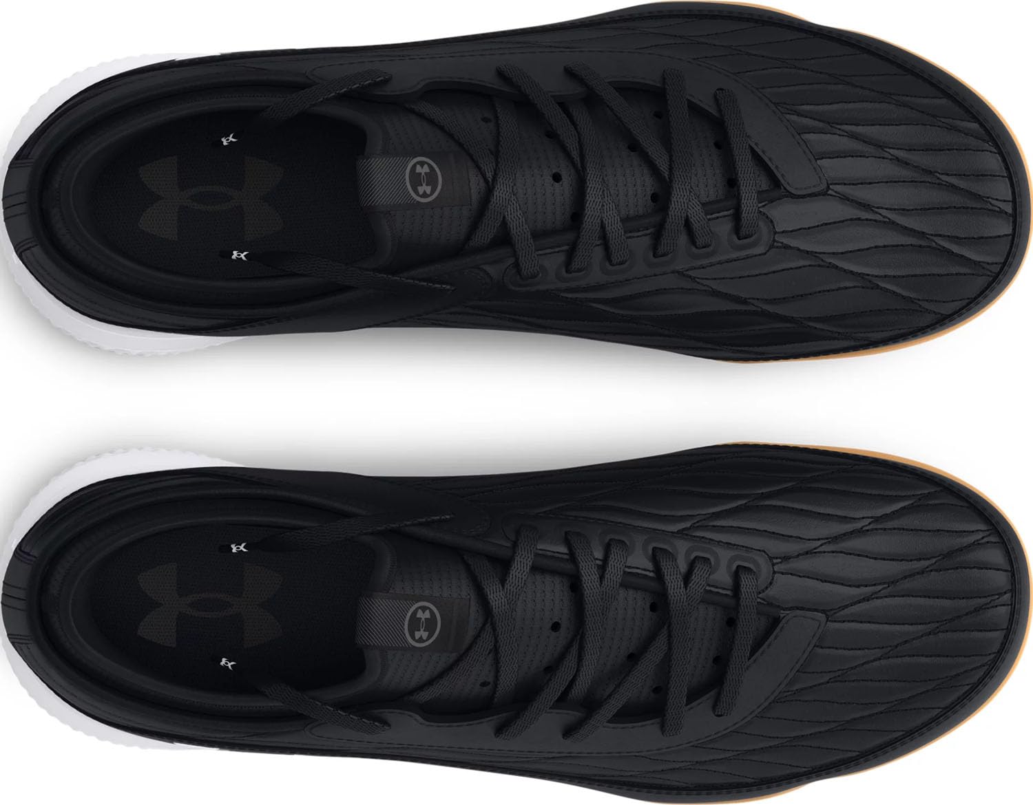 Under Armour - Unisex Magnetico Select 4 Indoor Shoes, Color Black (001), Size: 6 M US Mens / 7.5 M US Womens