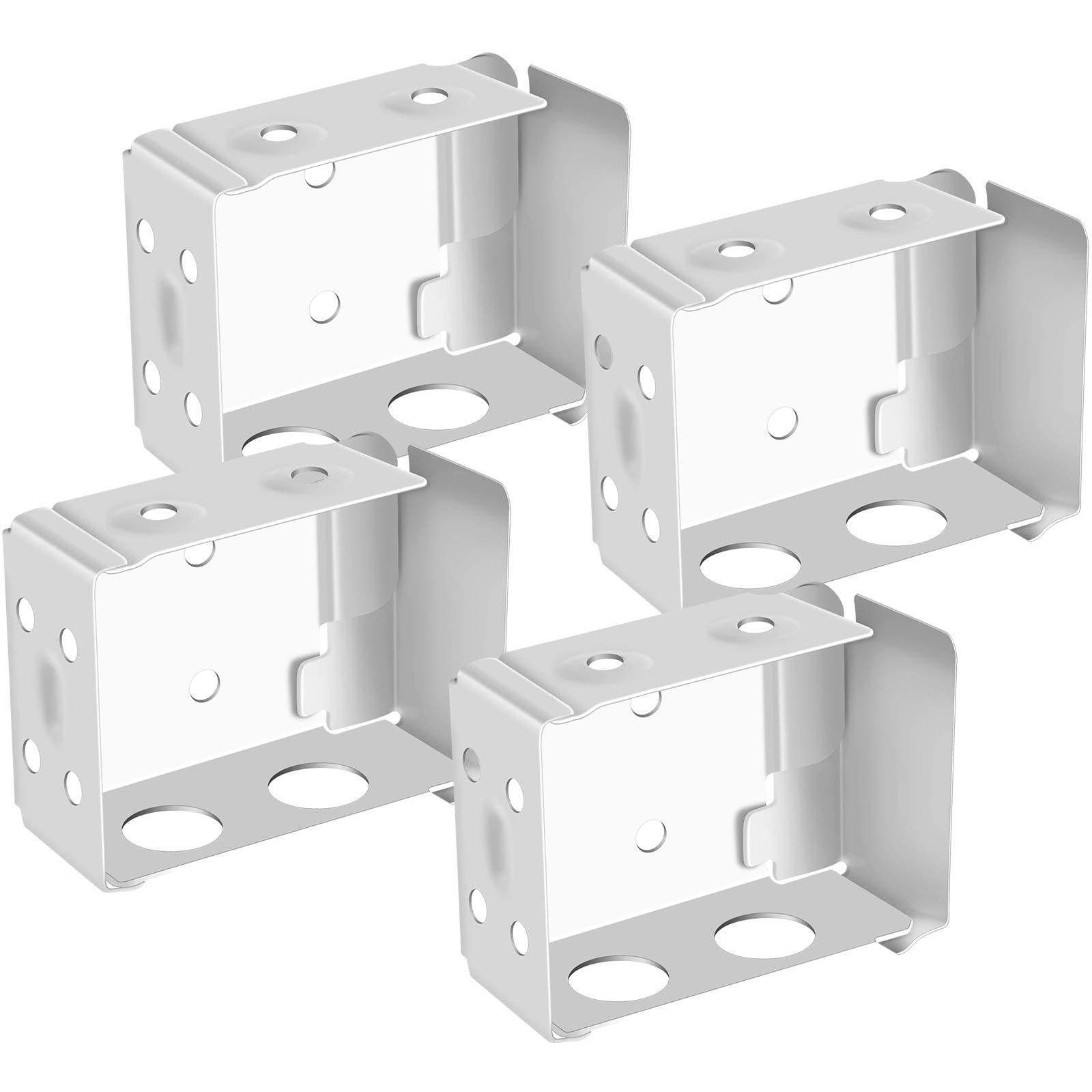 Hotop Blind Brackets 2.5 Inch Low Profile Box Mounting Bracket for Window Blinds, White14414