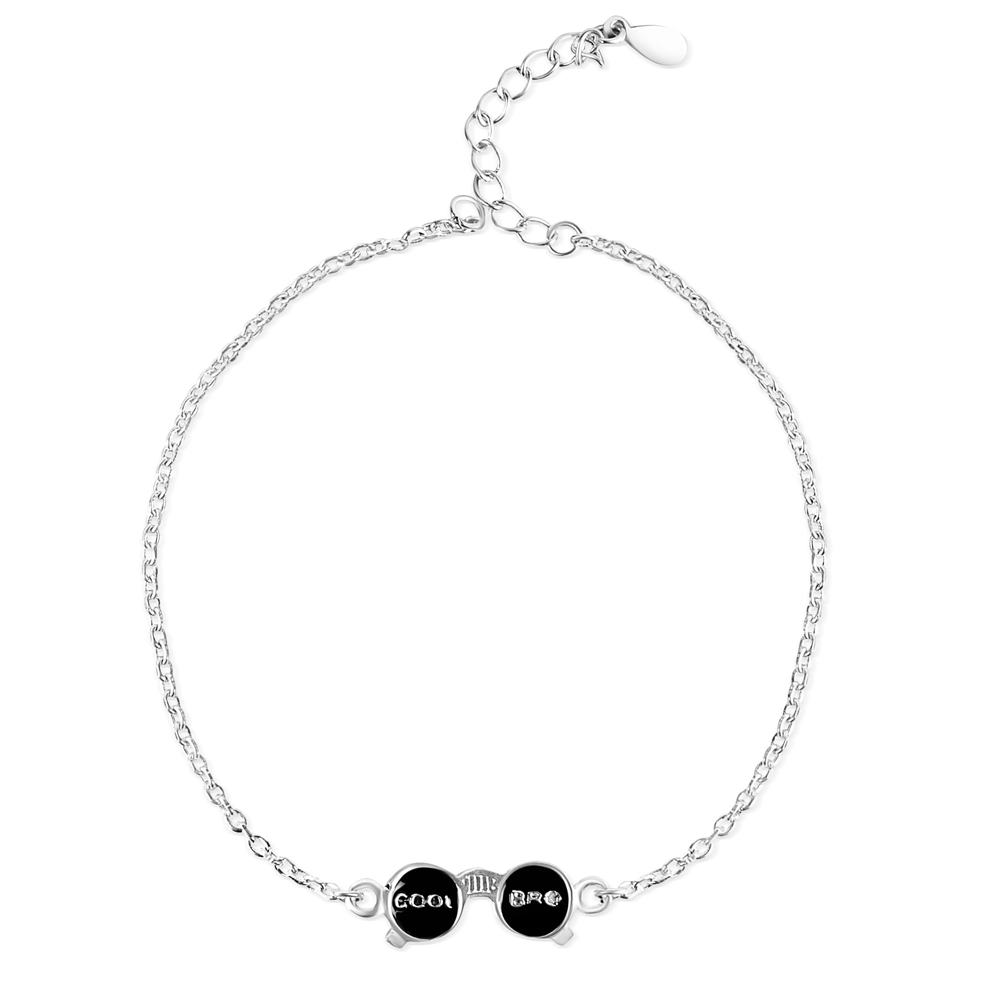 Silver Chest 925 Pure Silver Rakhi for Brother - Adjustable Pure Sterling Silver Bracelet for Men and Boys |Design - Cool Bro Design in Silver Chain (B0C7QHXBRG) Amazon Price History, Amazon Price Tracker