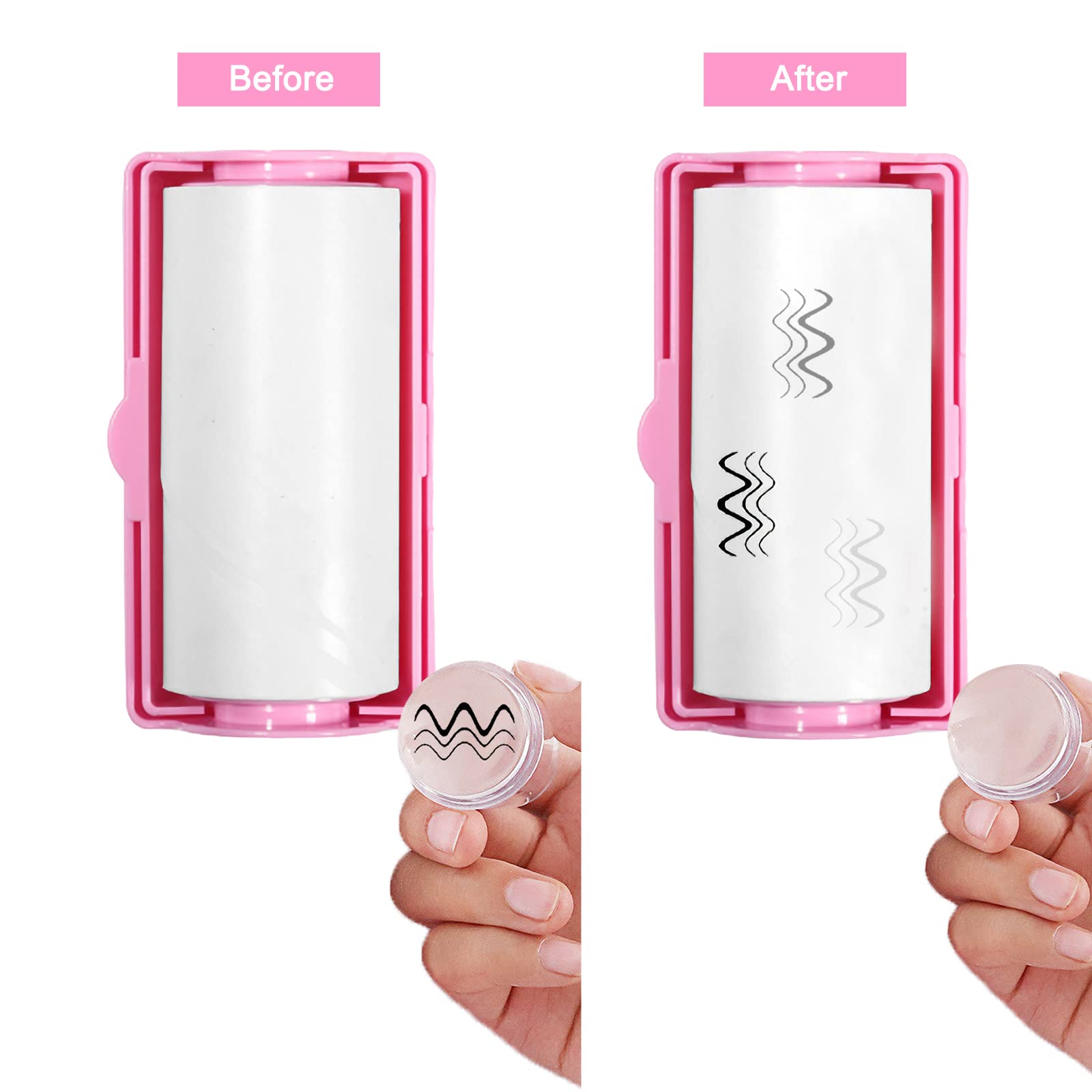 Pegatina limpia, papel removedor de esmalte de gel, kit de herramientas de arte de uñas, accesorios de manicura, rosa 3