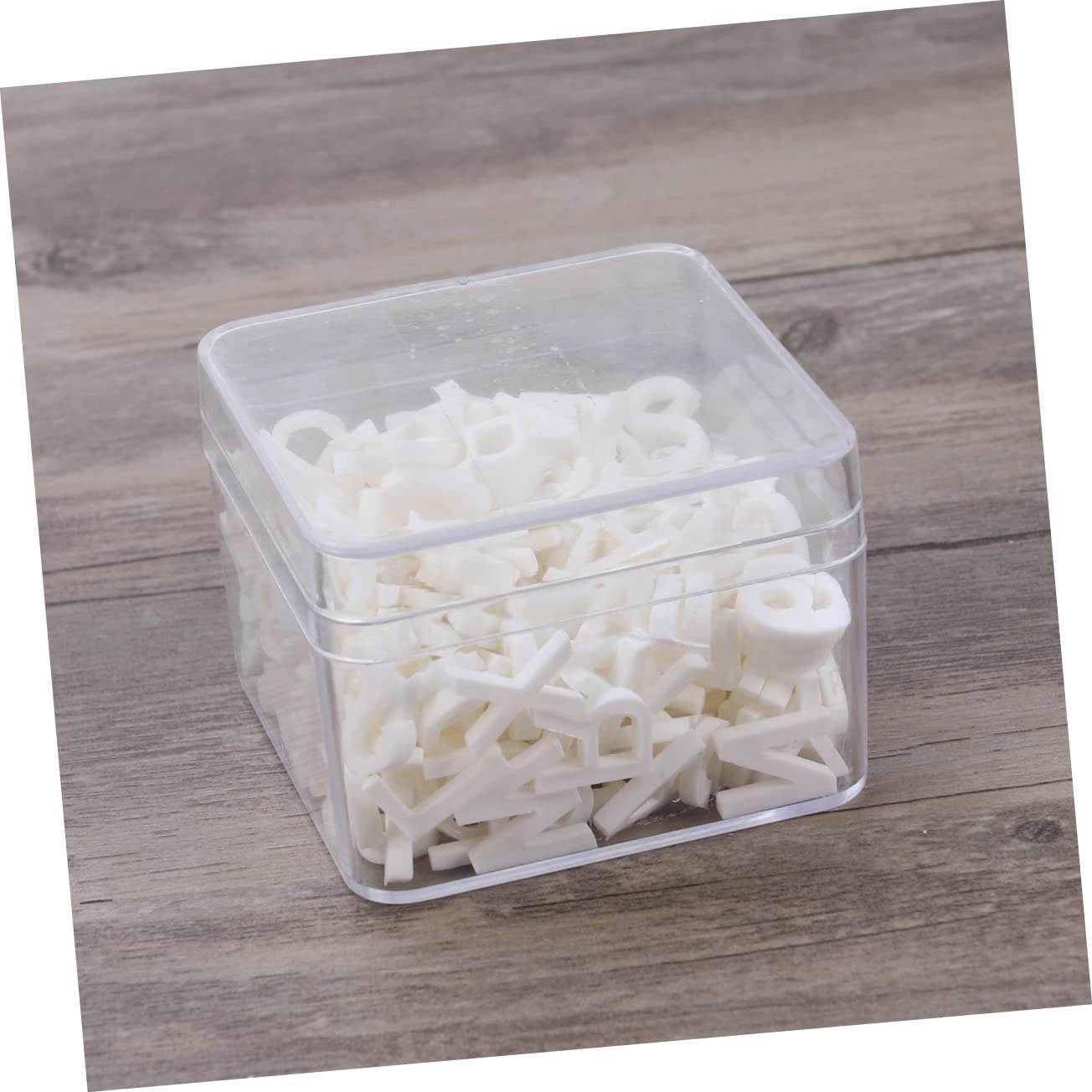 NUOBESTY 600 Pz perline dell'alfabeto gioglielli le cadeau lettera perline sciolte perline con lettere per la creazione di gioielli ar accessori figura acrilica lettere acriliche bianca