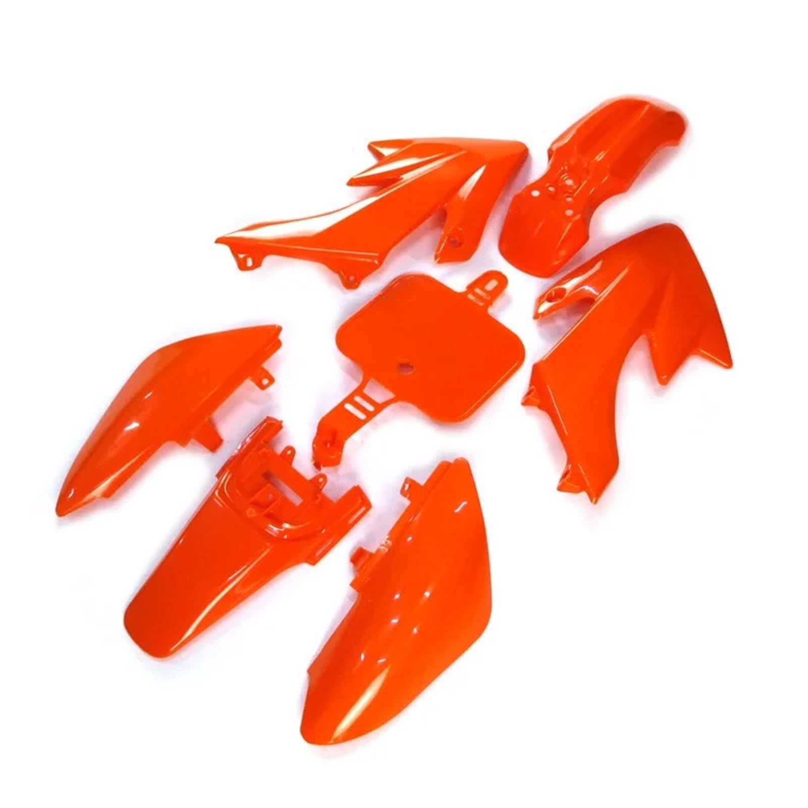 DGHBNP Motorbike Cowls Fit For XR50 CRF50 50cc 70cc 90cc 110cc 125cc 140cc 150cc 160cc Pit Dirt Trail Bike Fairing Fender Kits Hump Tail Fairing(Orange)