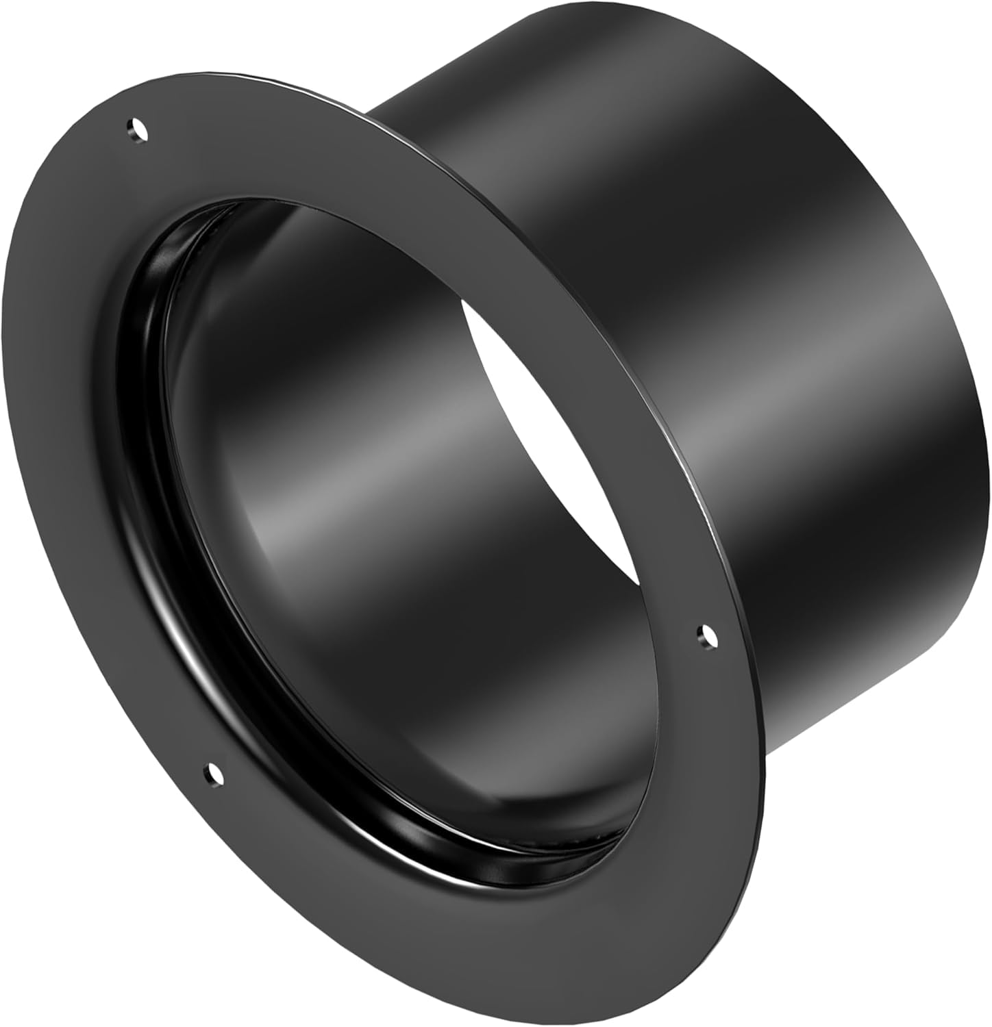 3 Inch Duct Connector, HG Power 75mm Plastic Straight Pipe Flange for 3" Ducting Pipes Hoses Heating Cooling HVAC Ventilation Use, Black