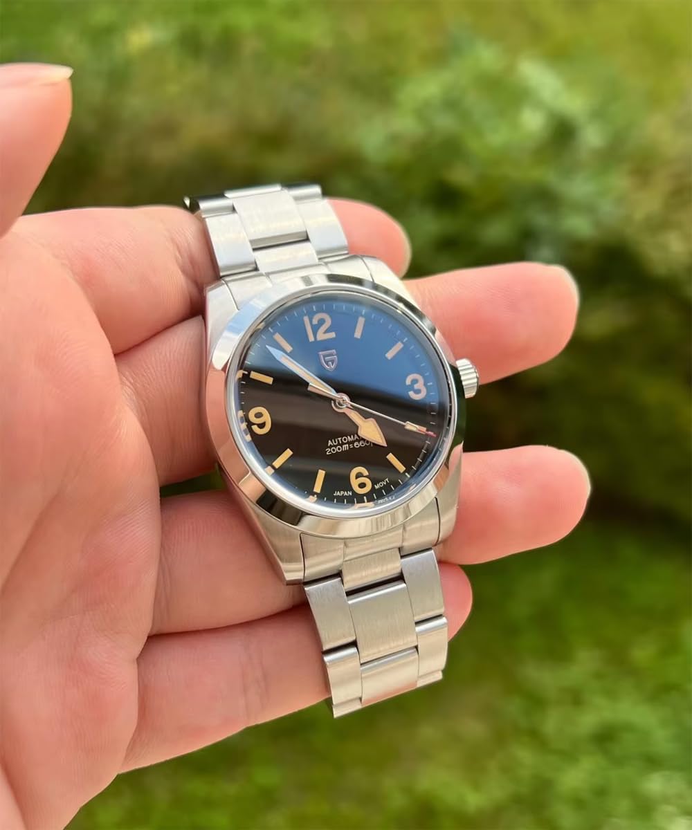 Pagani Design Automatic Watches for Men and Women, 36mm Stainless Steel Men’s Wristwatch, Sapphire Mechanical Watches, NH35A Movement