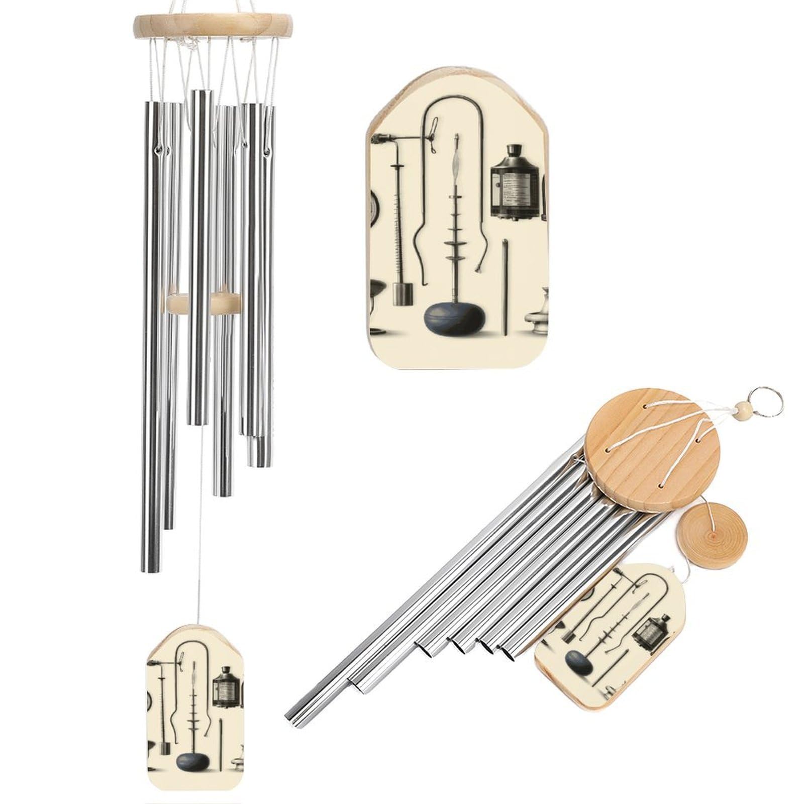 Medical Apparatus and Instruments Wind Chimes, Soothing Melodic Memorial Windchimes Soothing Melody Wind Chime Handcrafted Hanging Decoration for Home Garden Balcony Courtyard Decor