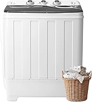 Vista 10 de Lavadora Portátil de Doble Tina - Lavadora Compacta de 14 libras (9.5 libras) y Secadora Centrífuga (4.5 libras) Combo con Bomba de Drenaje