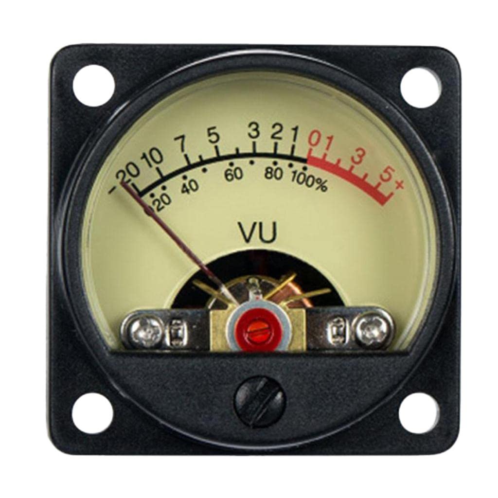 Generic High Precision VU Panel Meter VU Audio Level Amp with Warm Back Light Black-image-8