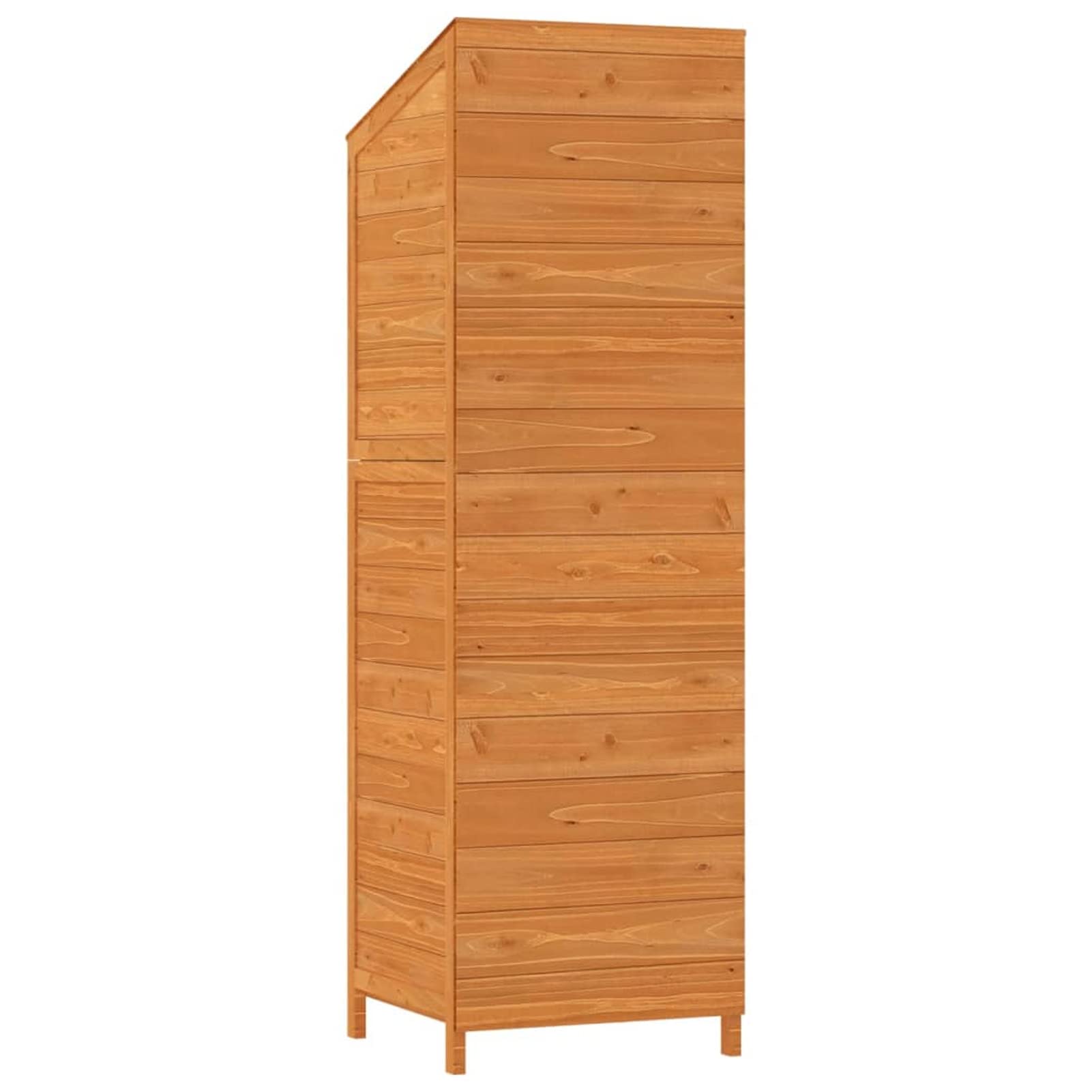 Homgoday Domek ogrodowy domek ogrodowy drewniany domek ogrodowy drewniana szafka zewnętrzna drewniana drewniana szopa ogrodowa brązowa 55 x 52 x 174,5 cm lite drewno świerk