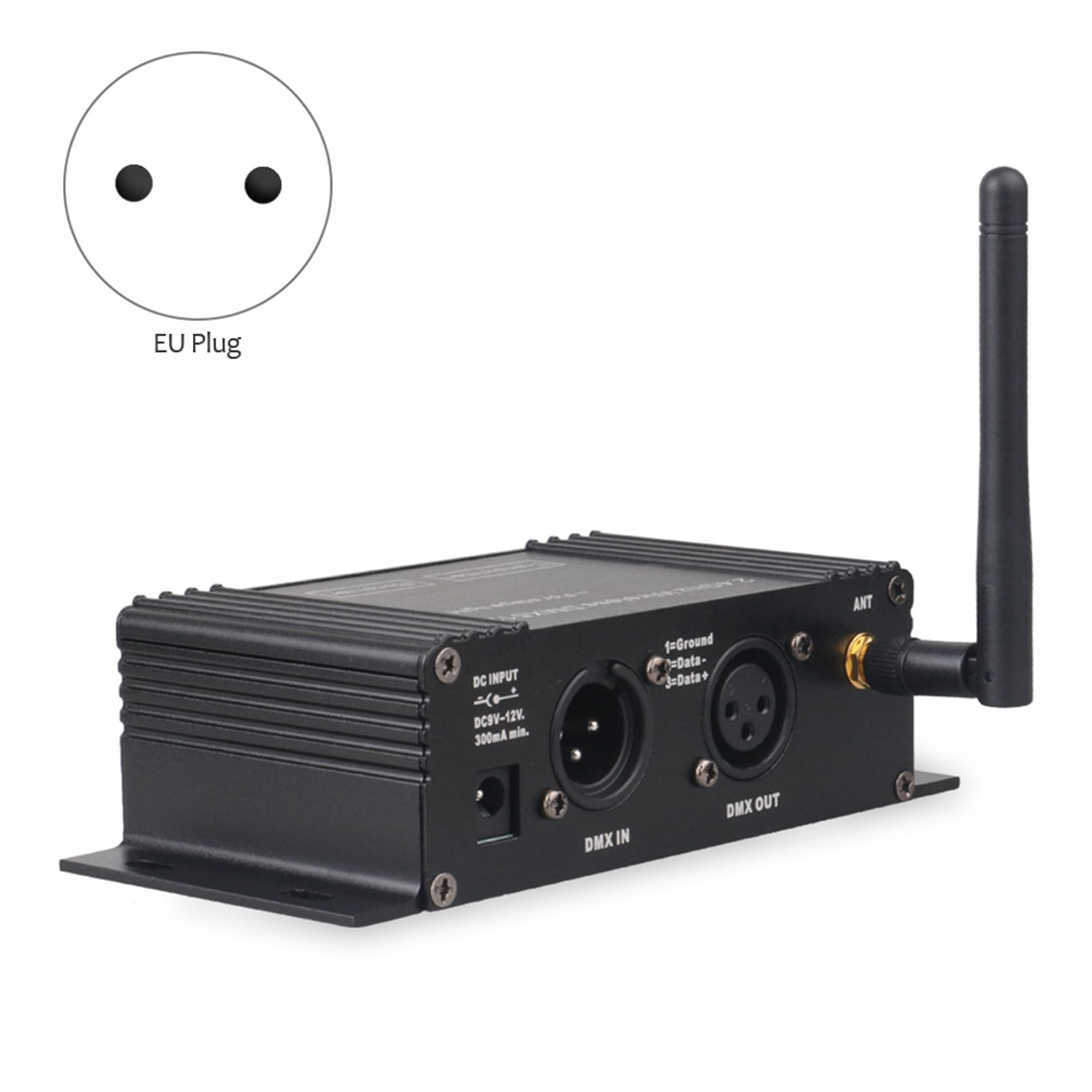 4 x 512 bezprzewodowy kontroler, odbiornik, nadajnik LCD, regulowana, do dyskoteki, DJ, na imprezę, scenę, bar, światło, wtyczka UE