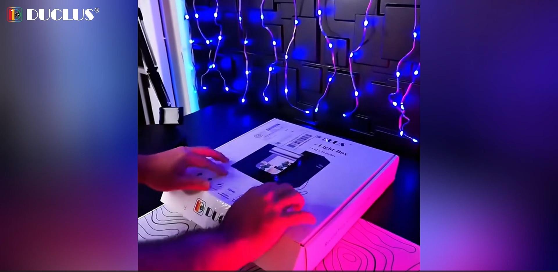 Amazon | DUCLUS 撮影ボックス 25cm 撮影ブース 折りたたみ、Light Box