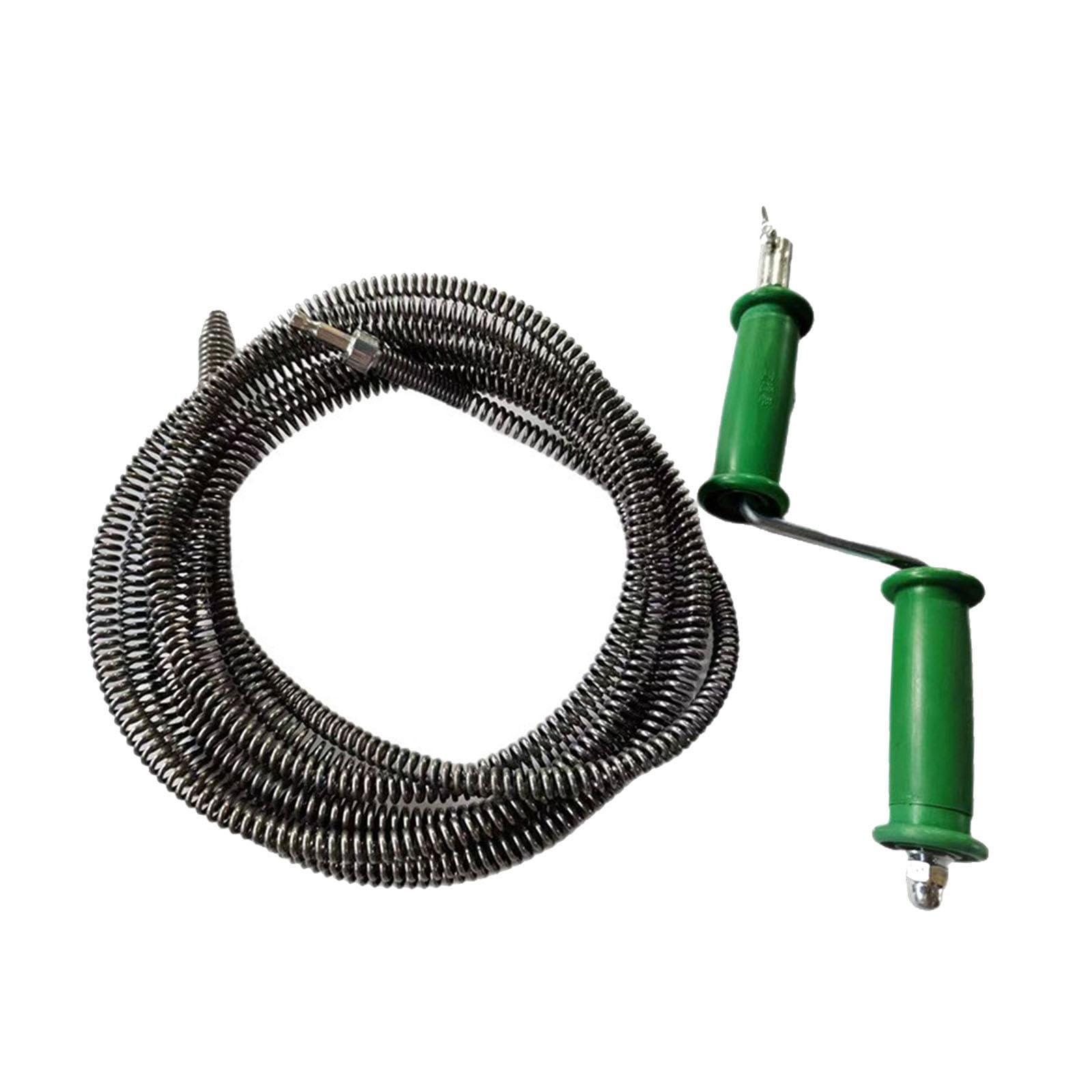 Cable de Drenaje Flexible Herramienta para Desatascar Tuberías Limpiador de Desagüe con Cable de Acero de Manganeso y Robusta Adecuado para, Muelle de 15 M