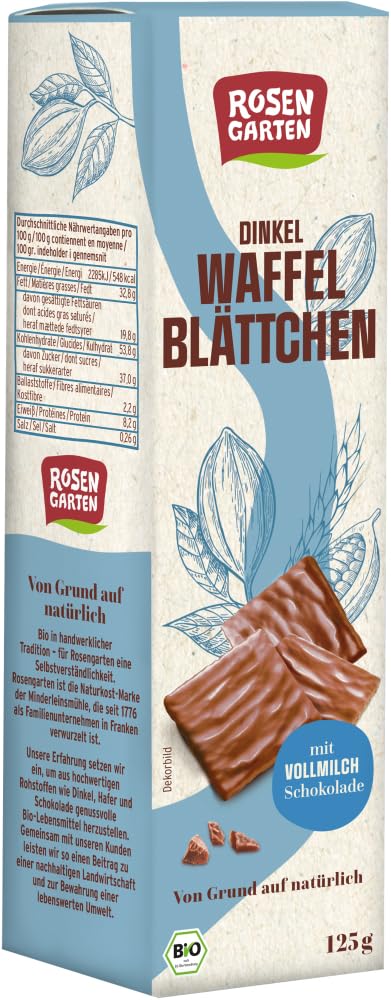 Dinkel-Waffelblättchen Vollmilch 6 x 125 g