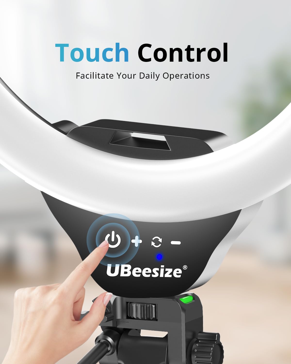 UBeesize 12'' Selfie Ring Light with 62’’ Tripod Stand for Video Recording, Live Streaming(YouTube, Instagram, TIK Tok), Compatible with Phones, Cameras and Webcams: 12in-RGB Black