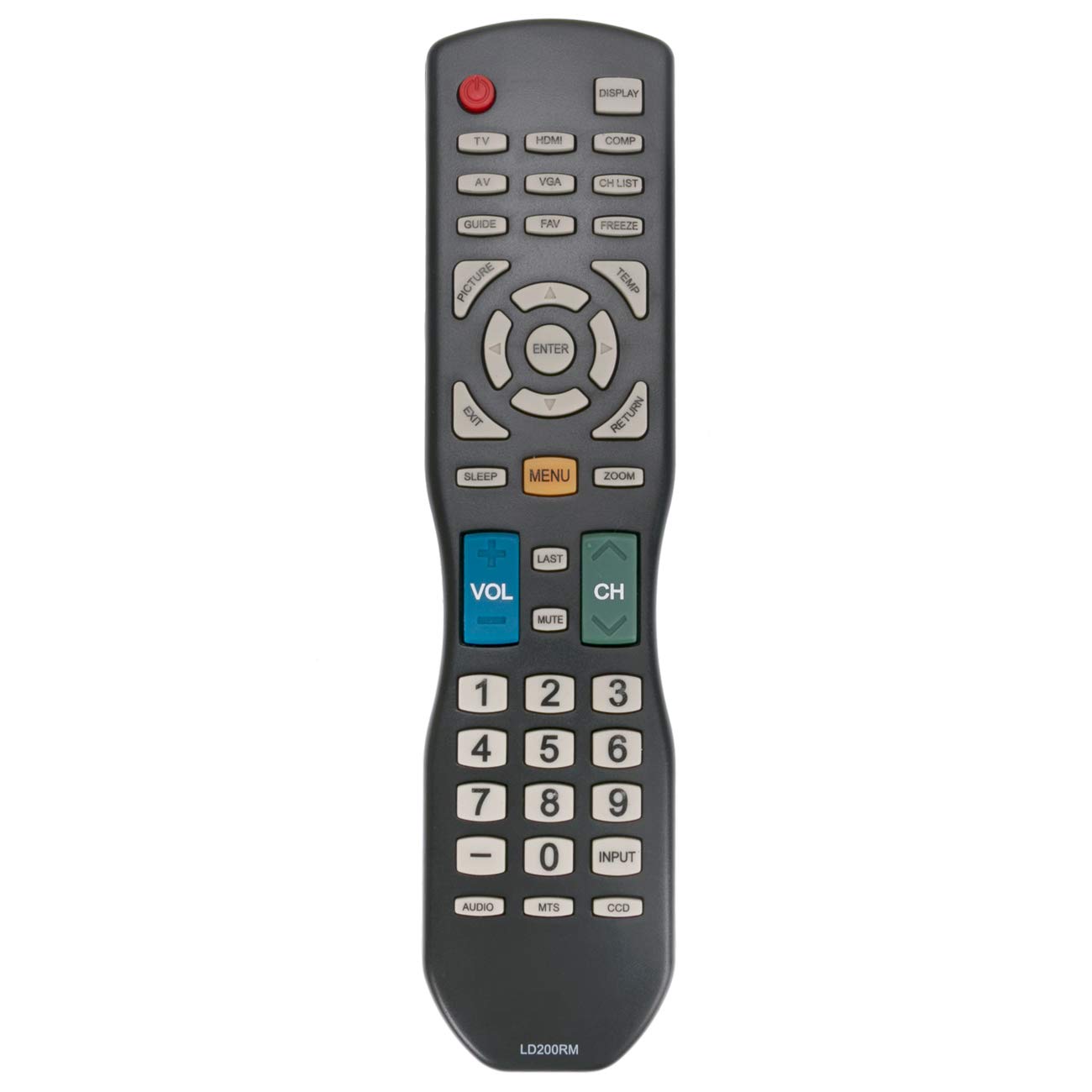 LD200RM Replacement Remote Control For APEX Digital LED LCD TV - Compatible With Multiple Models