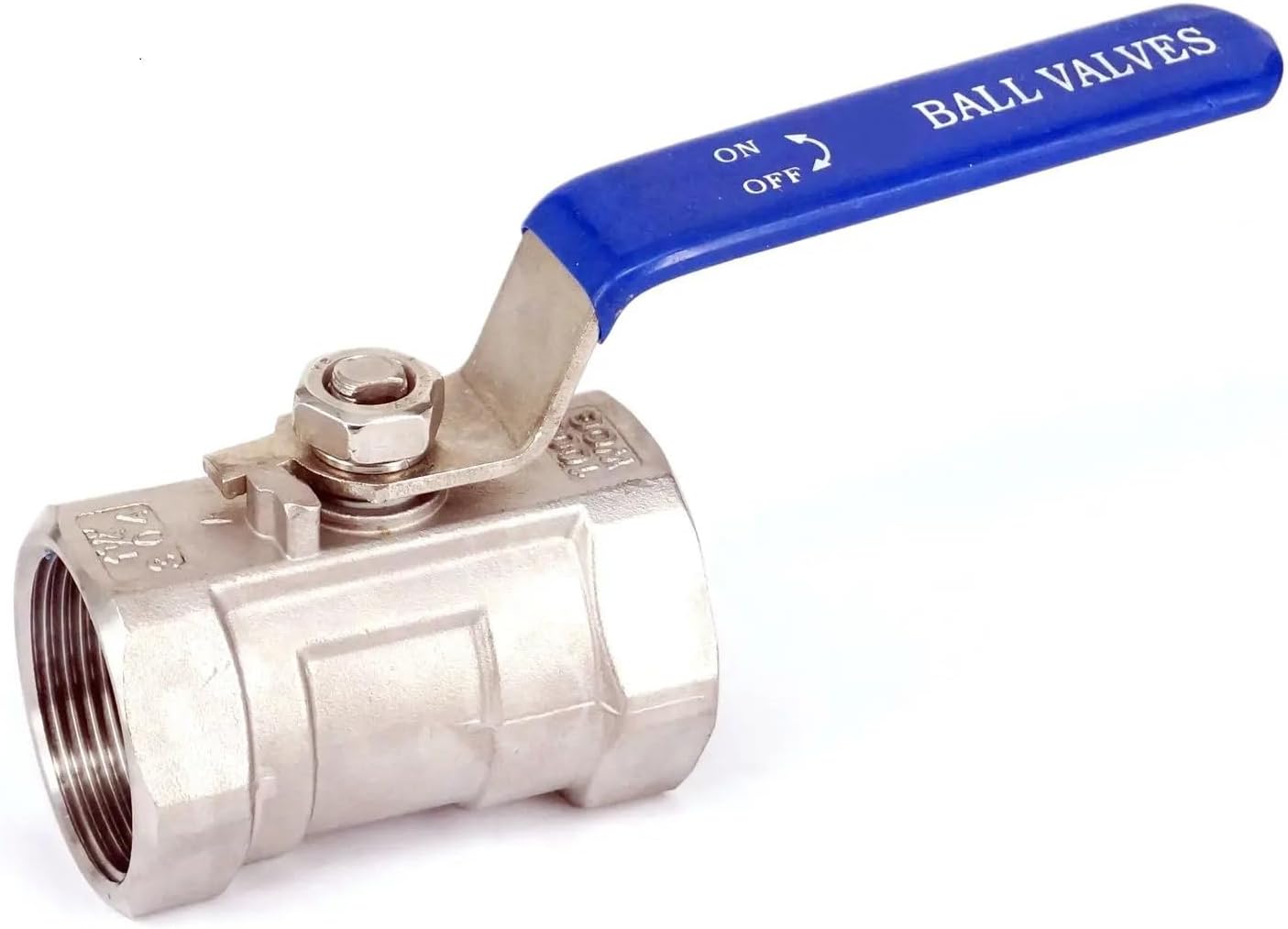 ボールバルブ 3/4" BSP メス 304 ステンレススチール 1ピース 縮小ボア ボールバルブ オイル 水 空気