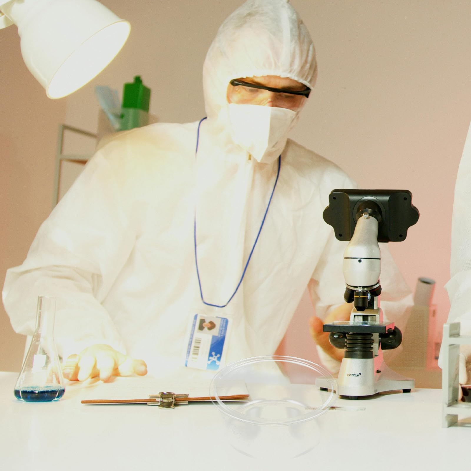 Abaodam Kristallisationsgefäß aus Laborglas Rund mit Außergewöhnlicher Transparenz und Leicht zu Reinigen für Laborunterricht und Wissenschaftliche Experimente