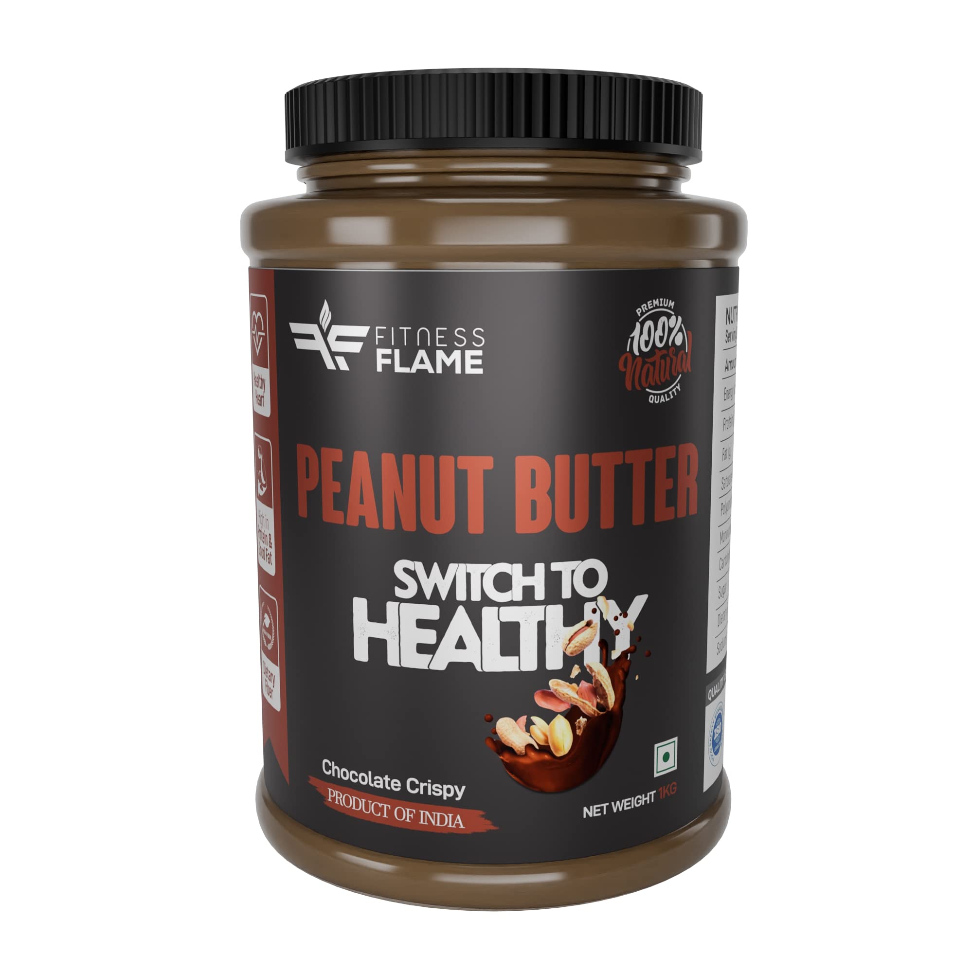 See full amazon price history chart for FITNESS FLAME Chocolate Crispy Peanut Butter| 19g Protein | Contains Good Fat | 1KG | Aflatoxin Free | Gluten Free | Premium Grade Roasted Peanuts FITNESS FLAME Chocolate Crispy Peanut Butter| 19g Protein | Contains Good Fat | 1KG | Aflatoxin Free | Gluten Free | Premium Grade Roasted Peanuts (B09XBDS4MK) Amazon Price History, Amazon Price Tracker