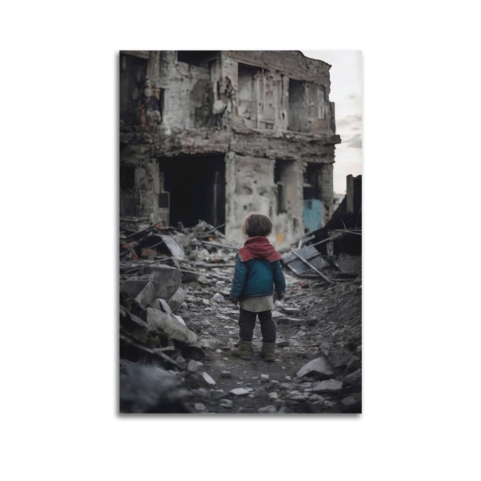XKUGA Gaza Anti War Poster Palestine Strength Resistance Modern Decorative Canvas Prints - Ideal Wall Art for Family, Man Cave, Game Room, Boys & Girls Bedroom 20x30inch(50x75cm)