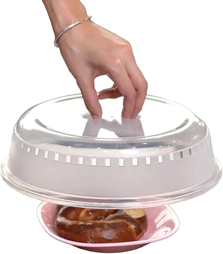 Cubierta de alimentos para microondas, cubierta de alimentos para microondas, 10.5 x 10.5 x 2.625 pulgadas, cubierta de alimentos, 1 unidad