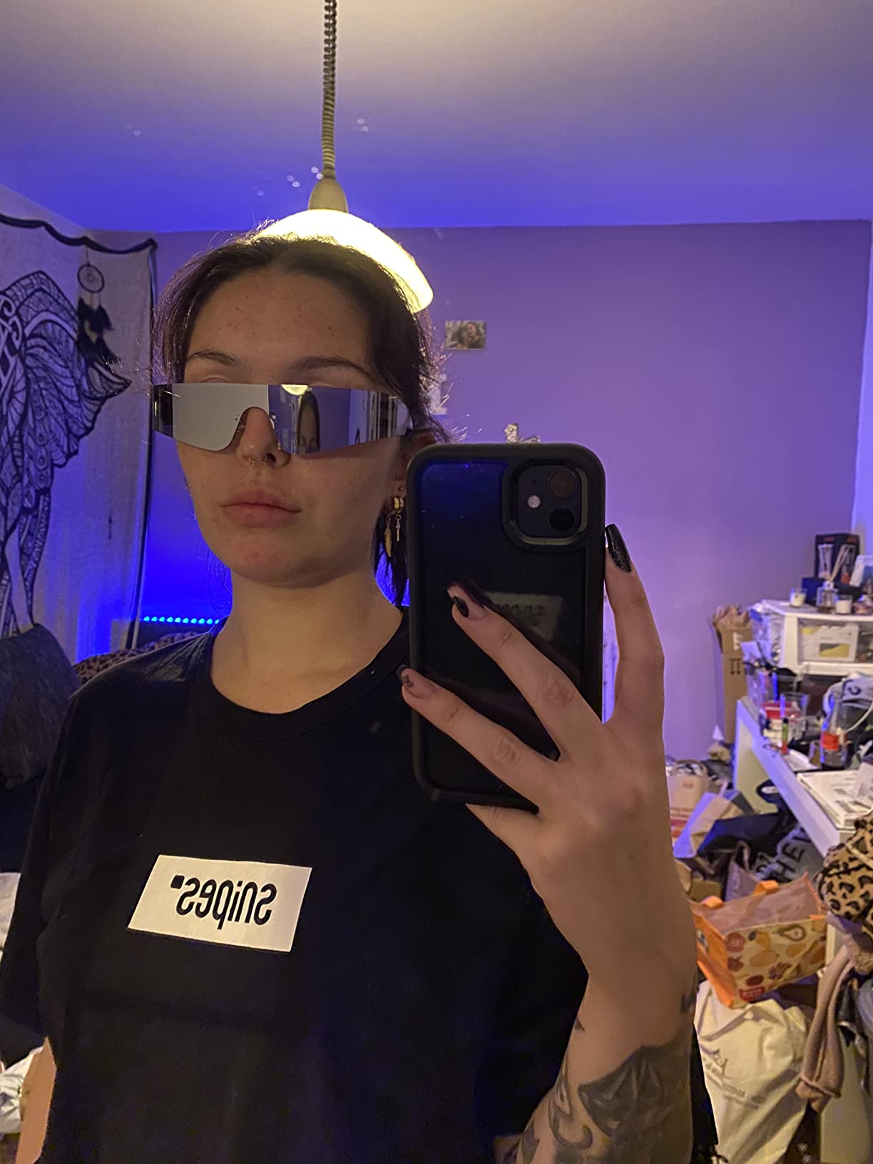 6-teiliges Set Futuristische Brillen – Für Cosplay, Partys & Fotos, Bunt, Aus Kunststoff