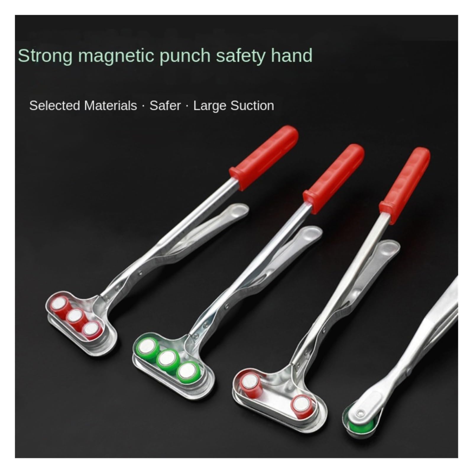 Herramienta magnética para recoger objetos pesados Herramienta de recogida de garra de acero con alto contenido de carbono, abrazadera de mano Industrial magnética fuerte, pinzas elevadoras manuales d