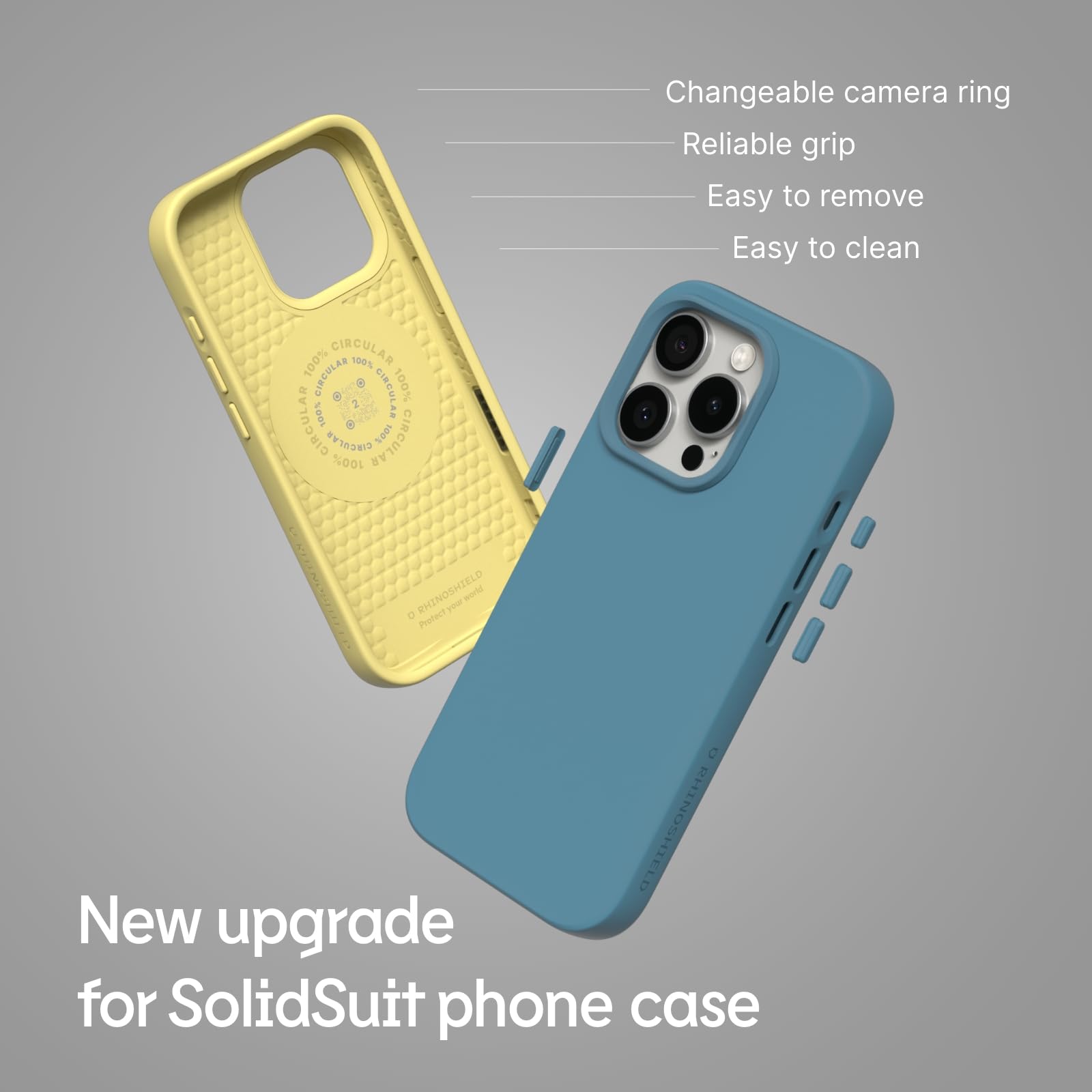RhinoShield SolidSuit Case Für IPhone 16 – Mit Kamerataste, MagSafe-kompatibel, Schwarz Matt