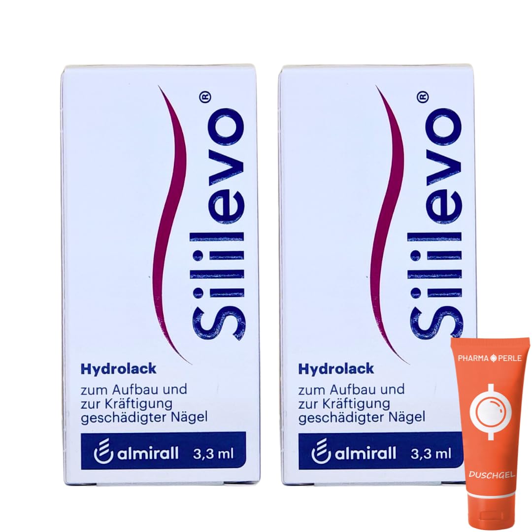 Nagellack 2x 3,3 ml I Aufbau und Kräftigung geschädigter Nägel I Medizinischer Nagelstärker I Nagelspliss, Nagelbruch und Nagelpsoriasis I Spar-Set plus Pharma Perle give-away
