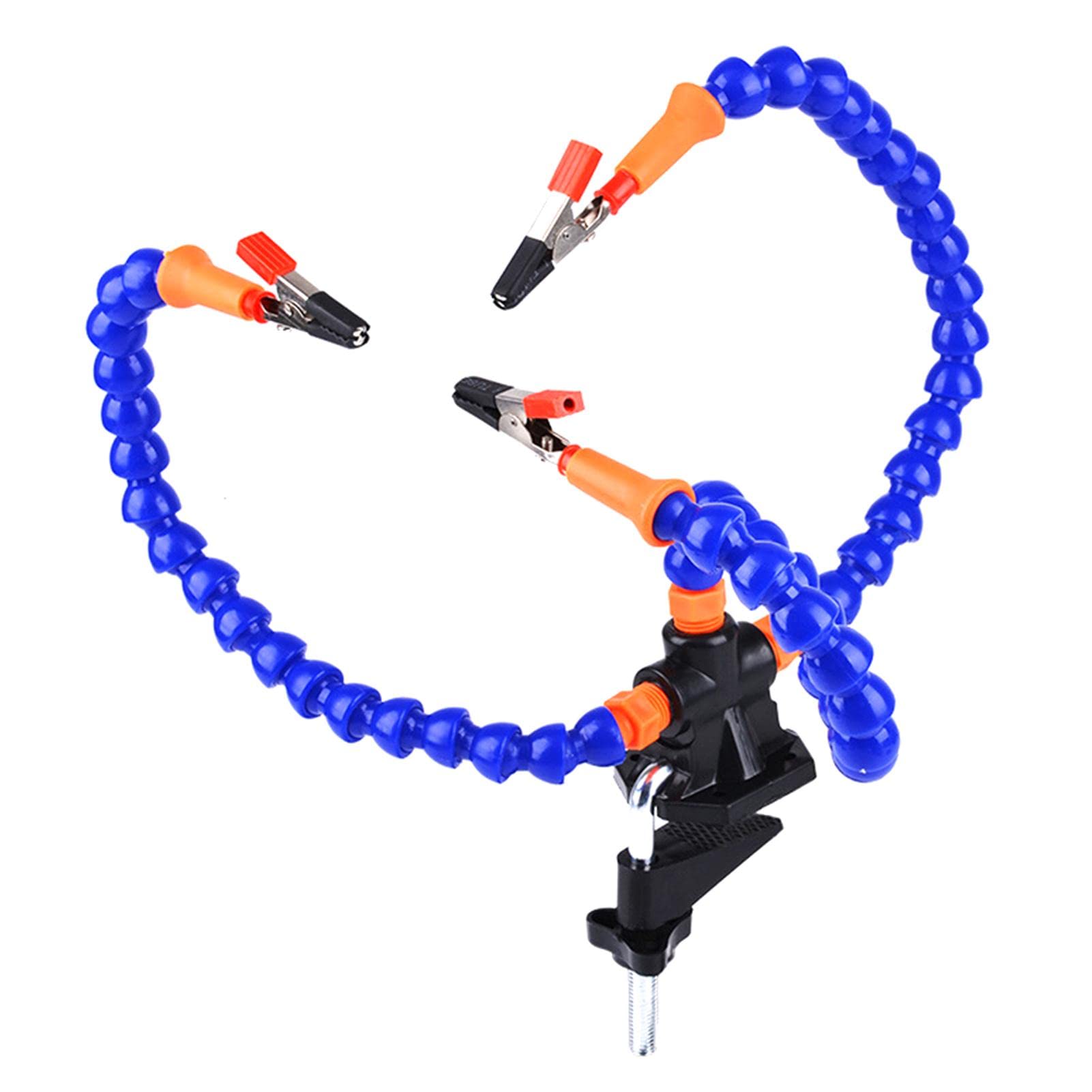 Helping Hands Soldering,Third Hands Helping Soldering Station with Desk Clamp,Simple Design Flexible 3 Arms Soldering Tool,Third Hand Holder,for Crafts Jewelry Hobby Workshop Use