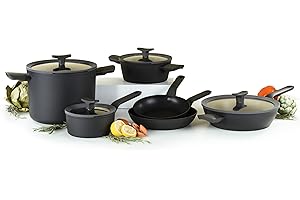 Leo 10Pc Cast Aluminum Non-stick Cookware Set