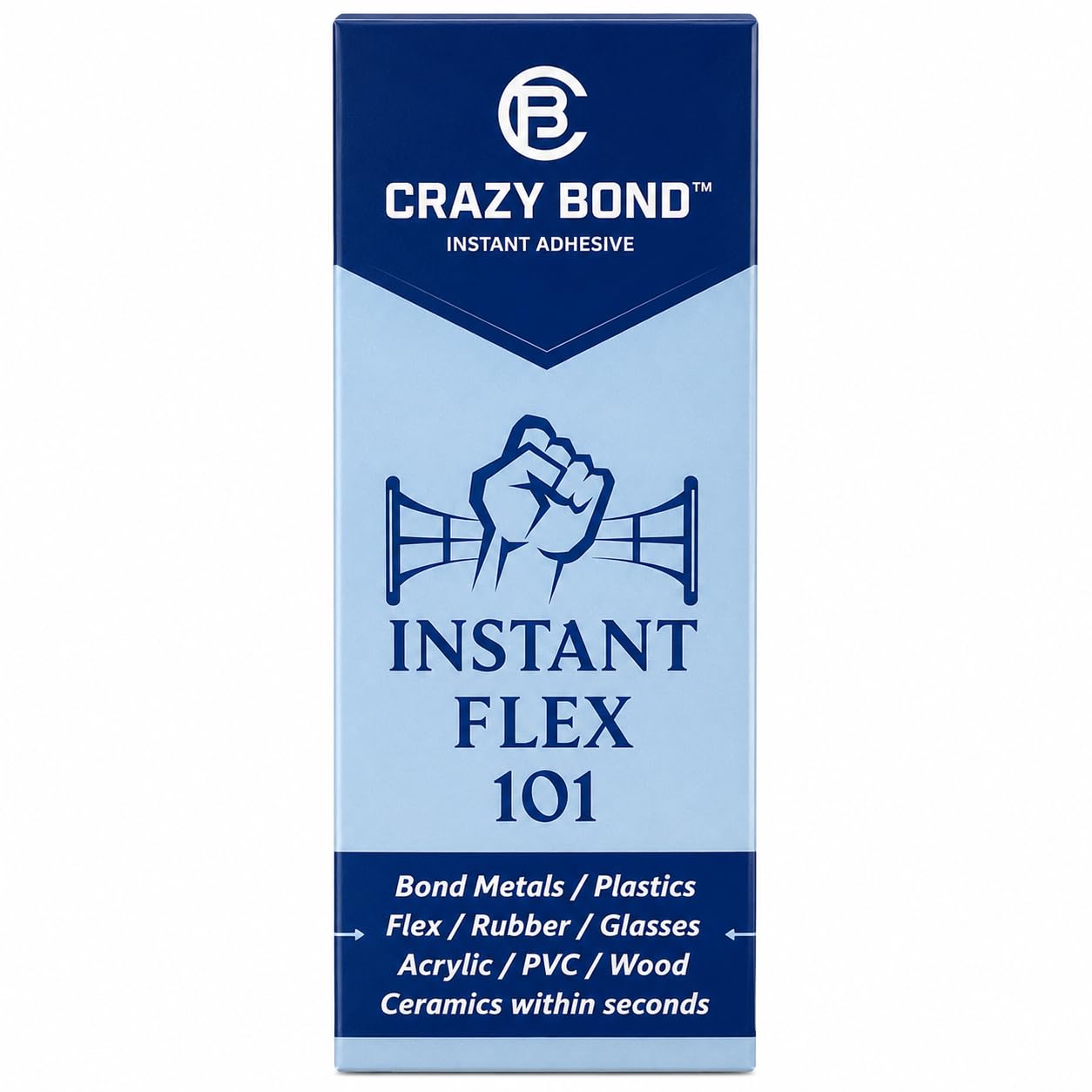 Crazy Bond Instant Flex 101 Heavy Duty Super Glue (18g) – Multi-Purpose Fast Drying Liquid Adhesive with Precision Pin Nozzle for Metal, Plastic, Wood, Rubber, Ceramic, PVC & Glass-image-43
