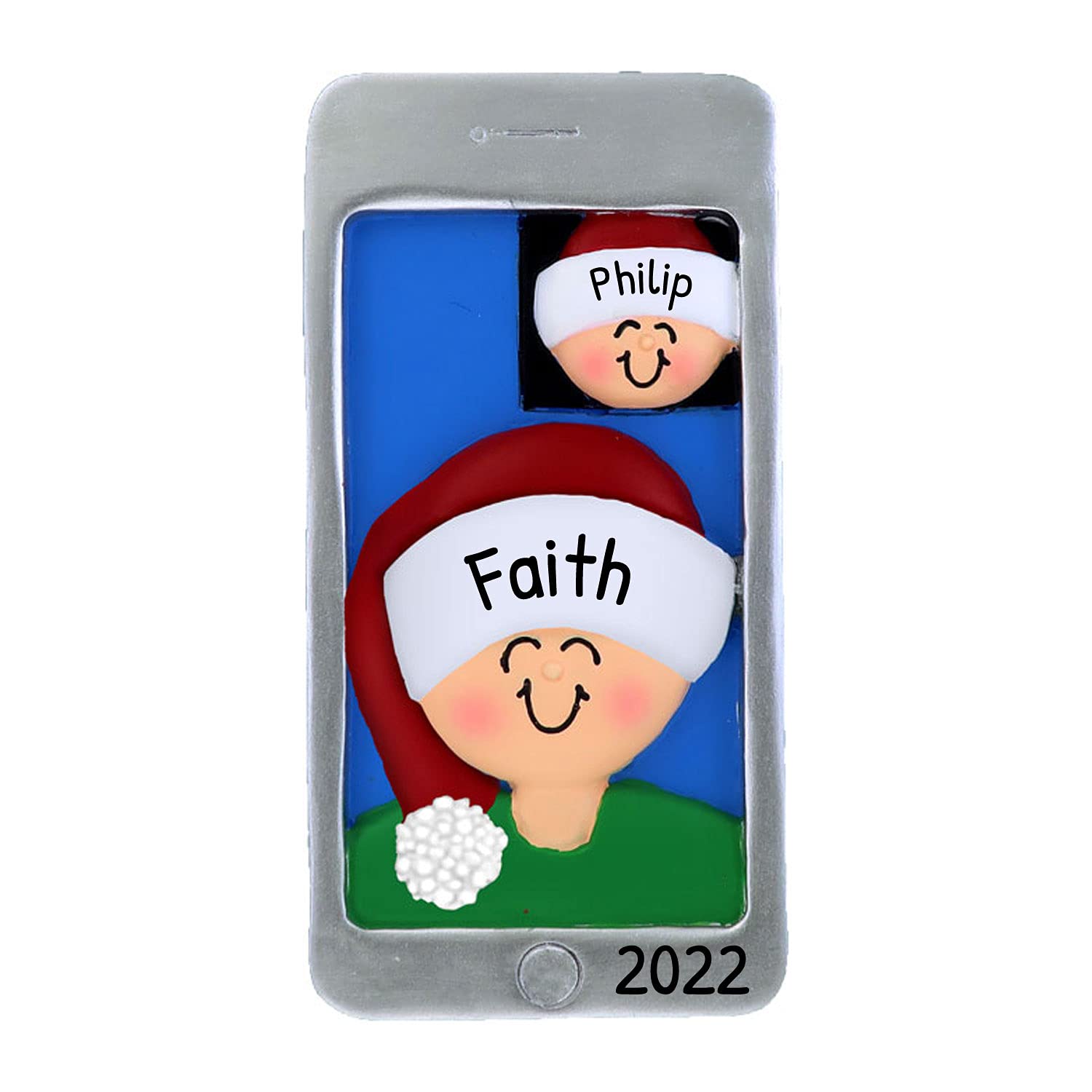 Personalized Smartphone Ornament 2025 - Online Video Call Vintage Phone Unique Gifts Cell Phone Ornaments for Christmas Tree Cool Gadgets Smart