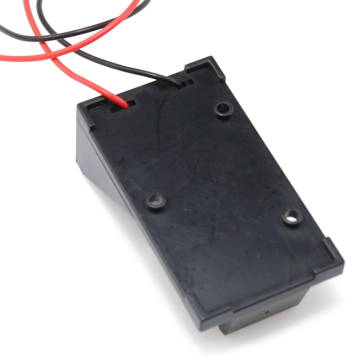 9V Battery Boxs, DIY Plastic Battery Containers with 2X Lead Wires Spring Clip -2PCS