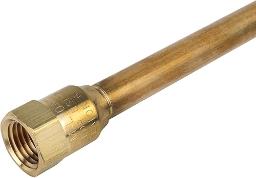 Miniatura 3 de Adaptador neumático de doble cabeza con alcance extensible S-693-12 Milton, rosca americana cónica para tubos de 1/4"