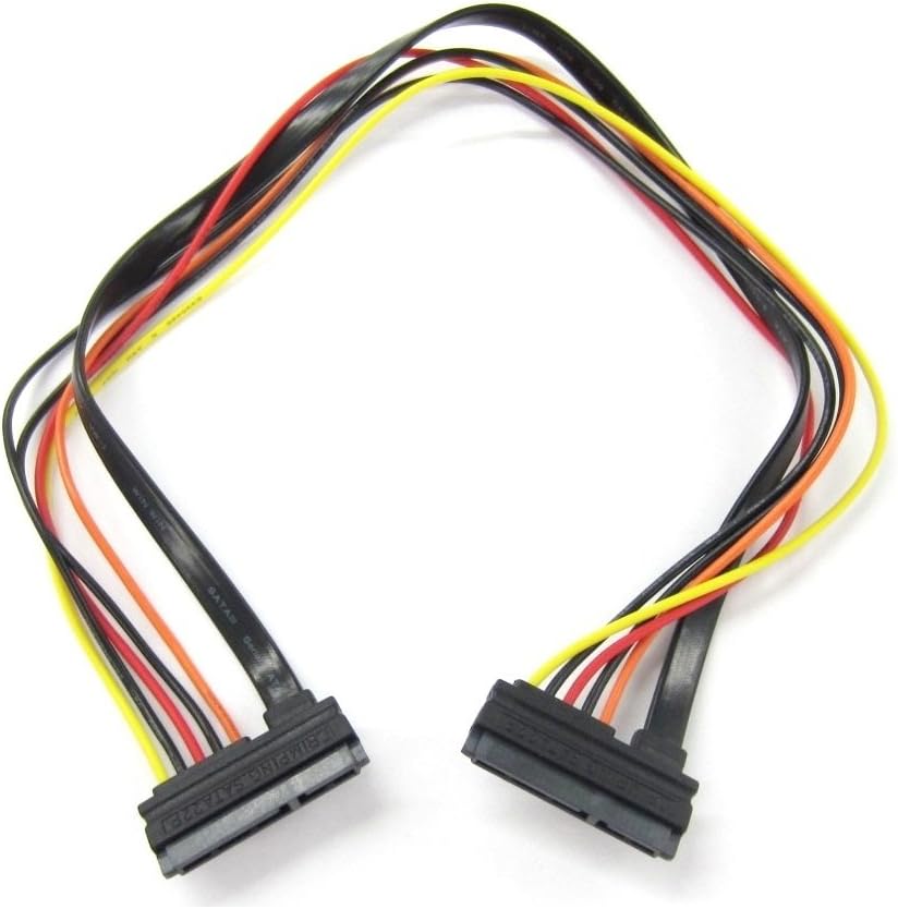 Cable SATA III 22 Pin Hembra a Hembra 18 pulgadas
